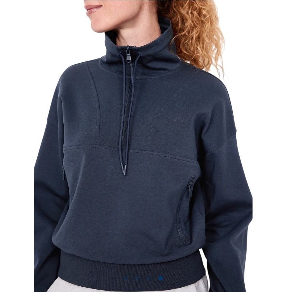 Old Navy Half Zip Bounce Fleece Pullover with joggers Size medium Size 30" / US 8 / IT 44 - 2 Thumbnail