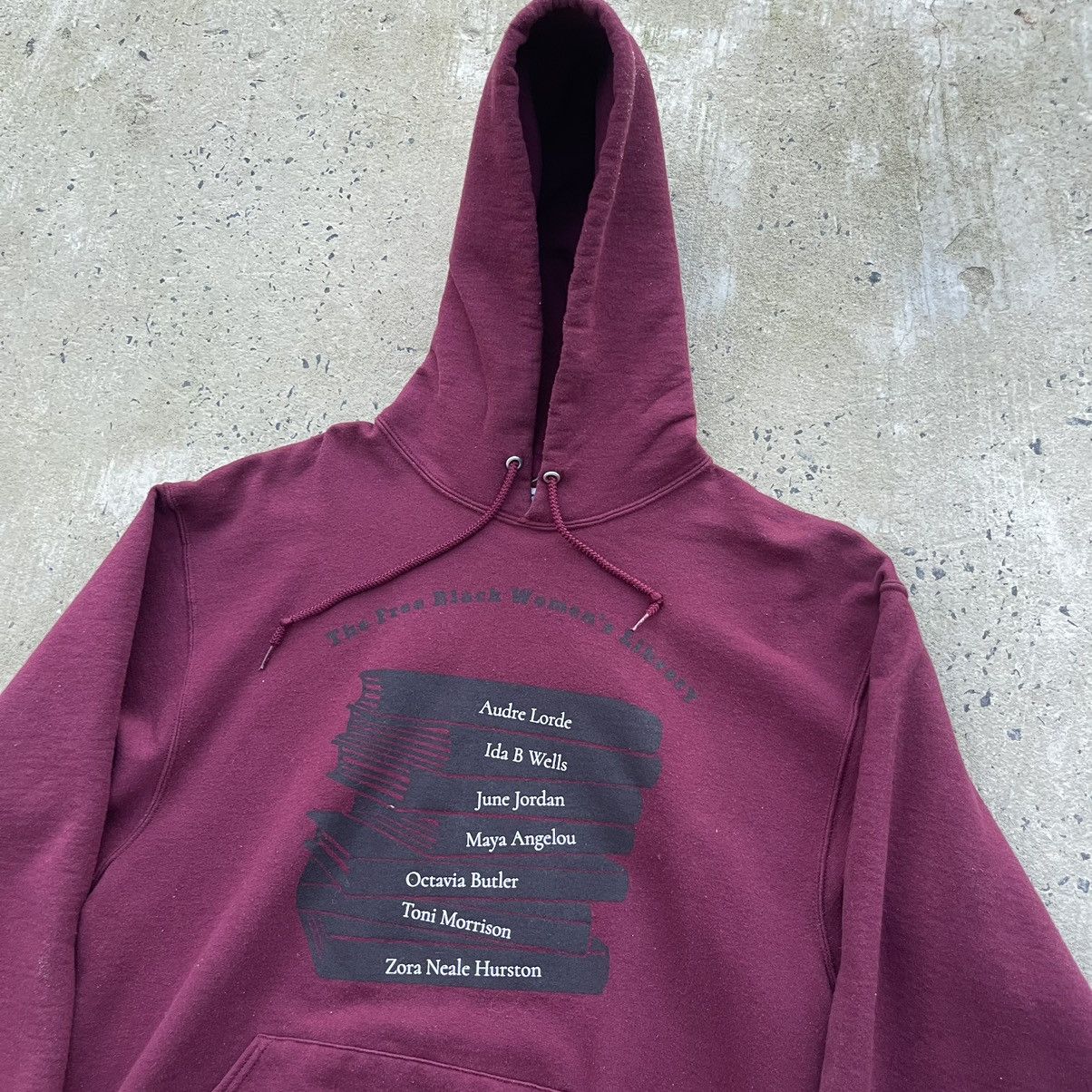Jerzees Vintage THE FREE BLACK WOMENS LIBRARY Jerzees Hoodie Size US L / EU 52-54 / 3 - 2 Thumbnail