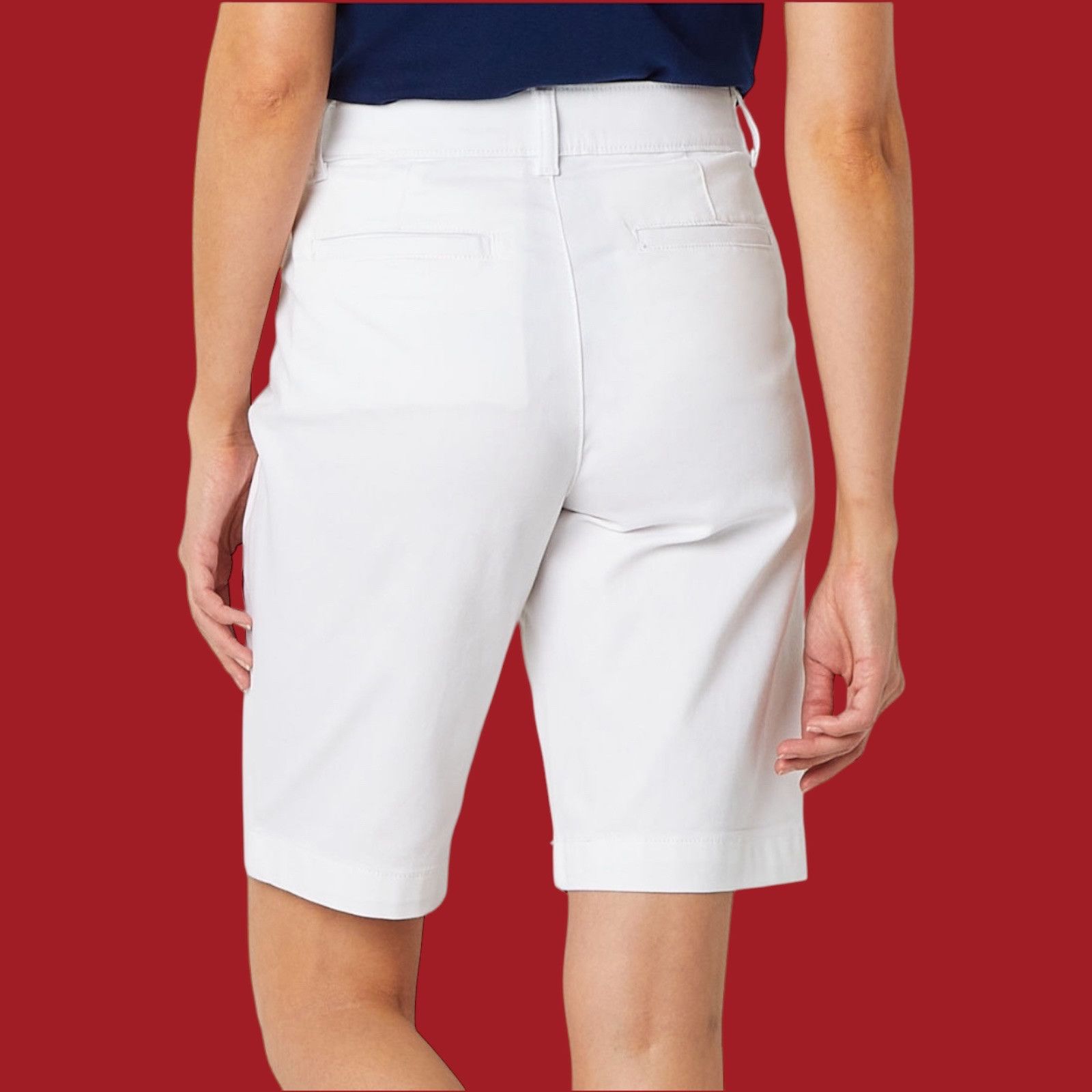 Other St. John's Bay - Women's Mid-Rise Cargo Bermuda Short - 11" Size 27" / US 4 / IT 40 - 4 Thumbnail