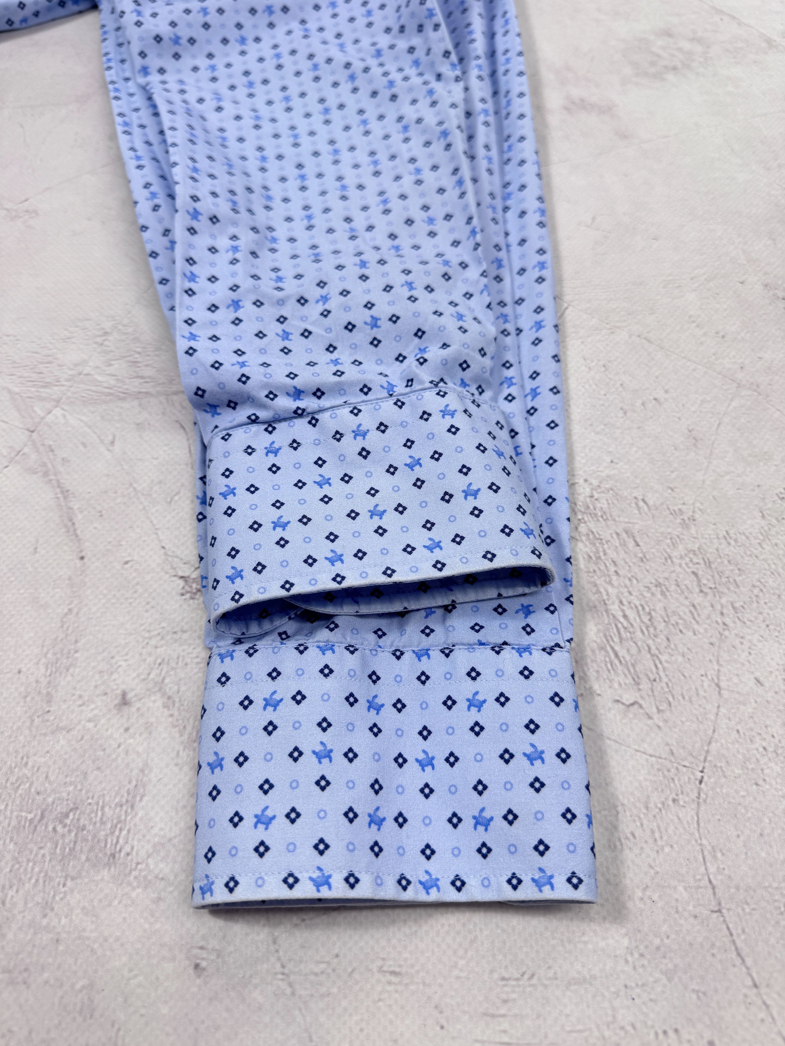 Etro Etro Shirt Light Blue & Geometric Turtles Size US L / EU 52-54 / 3 - 13 Thumbnail