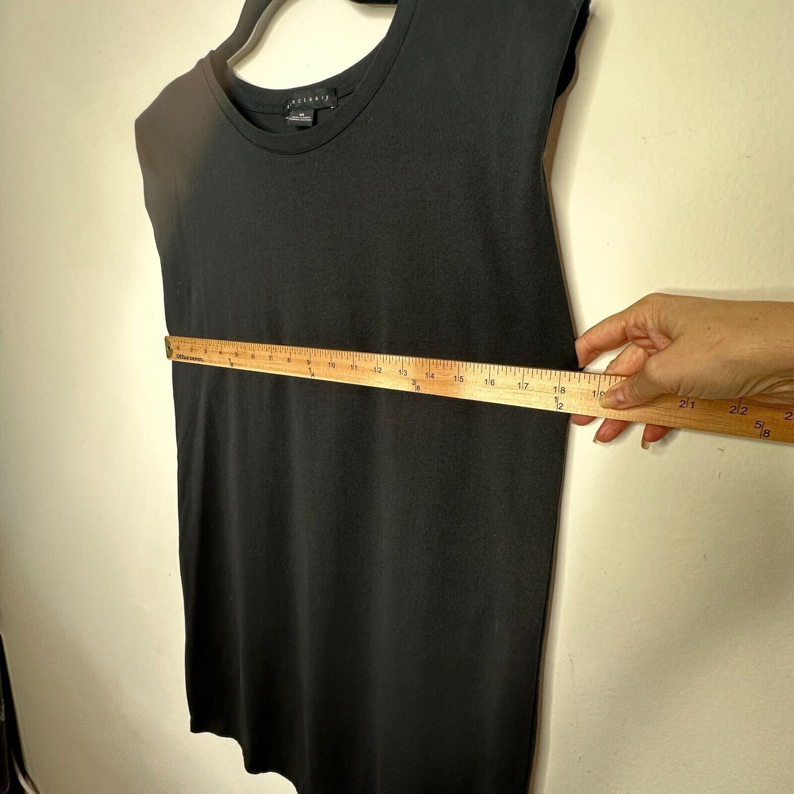 Sanctuary Sanctuary Black Crewneck Sleeveless Drop Armhole Dress XS Size XS / US 0-2 / IT 36-38 - 14 Thumbnail