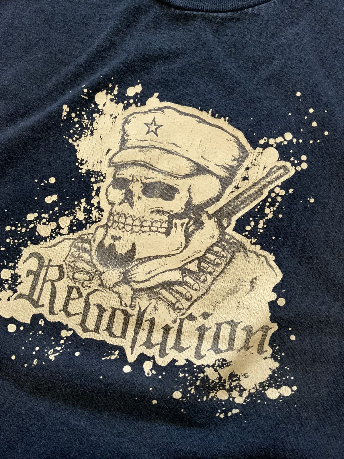 Band Tees Revolucion Revolution Skull Military Anarchy Band T-Shirt Size US L / EU 52-54 / 3 - 1 Thumbnail