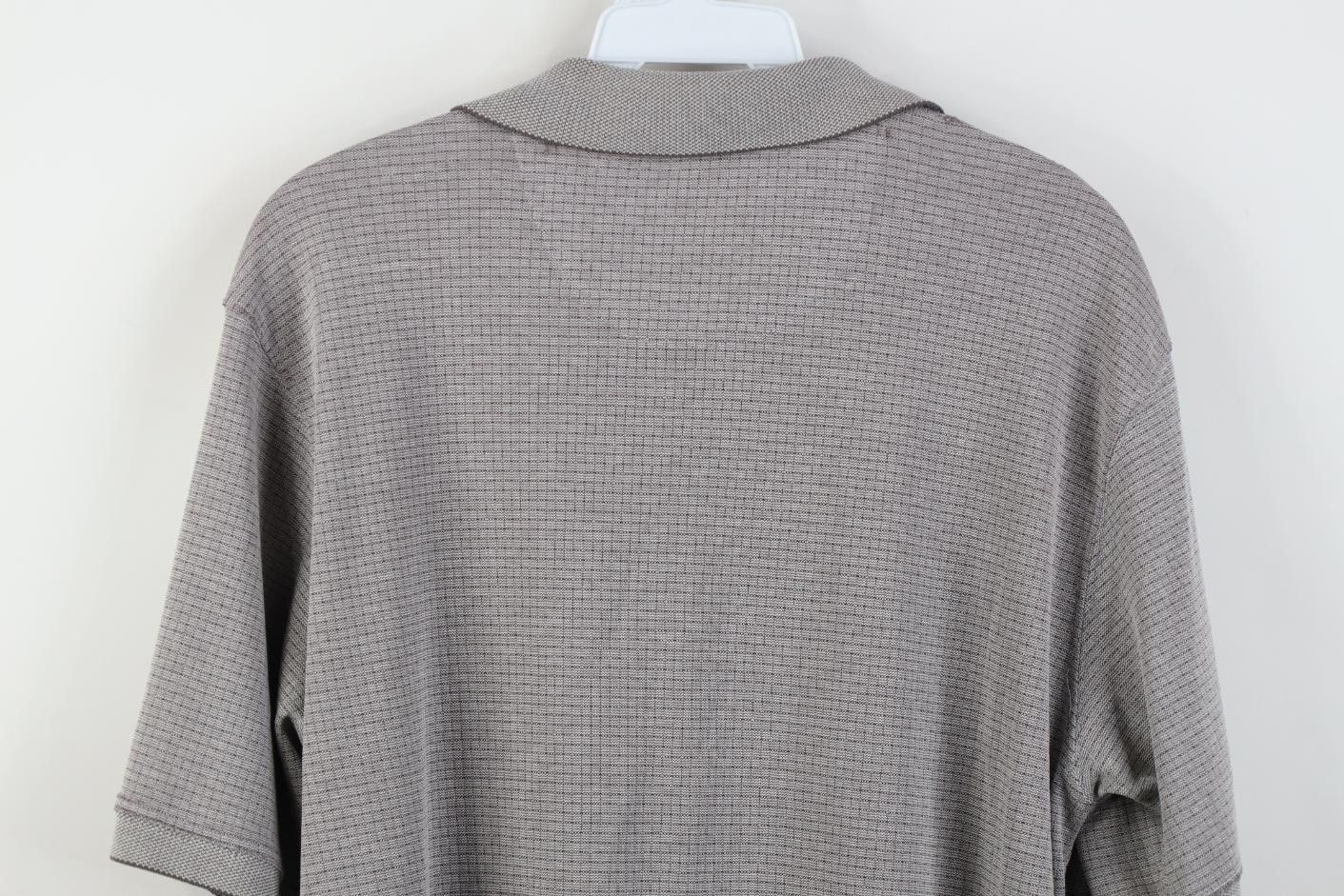 Vintage Vintage 90s Streetwear Checkered Knit Golf Polo Shirt Gray Size US M / EU 48-50 / 2 - 16 Thumbnail