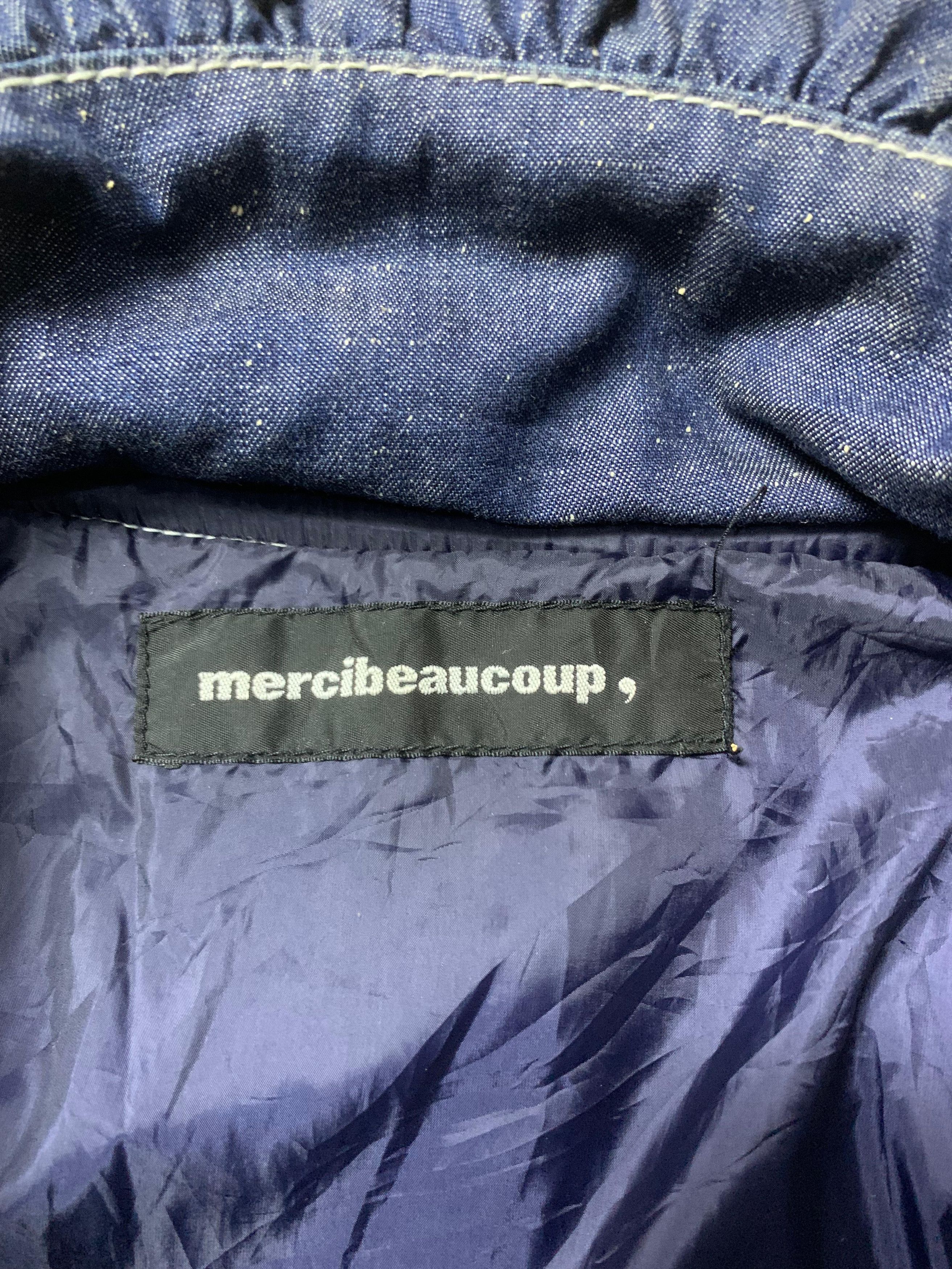 mercibeaucoup 2000s Mercibeacoup Puffer Double Zipper Denim Jacket Size US M / EU 48-50 / 2 - 6 Thumbnail