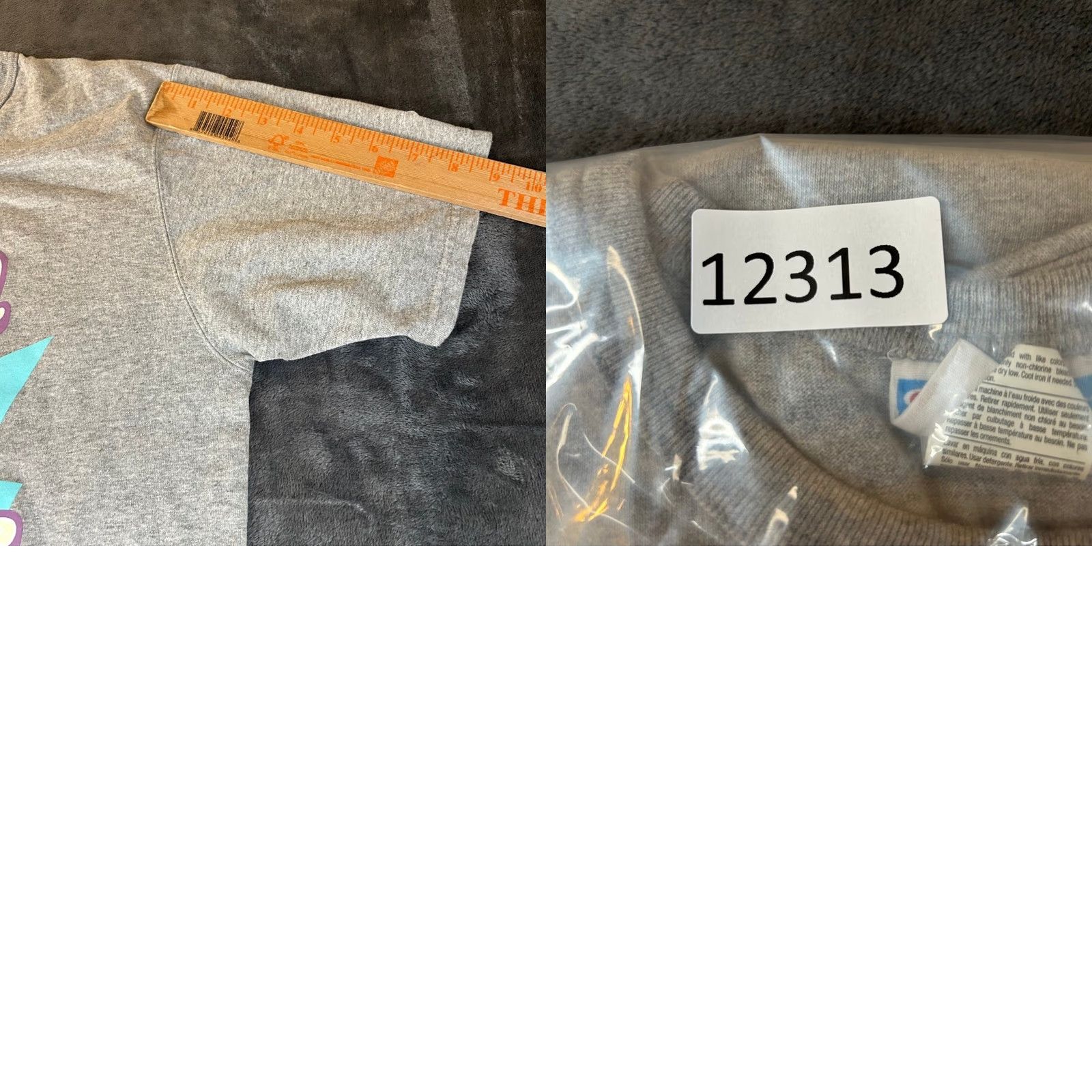 Champion Champion Donuts T Shirt Mens Large Gray Graphic Short Sleeve Tee Size US L / EU 52-54 / 3 - 8 Thumbnail