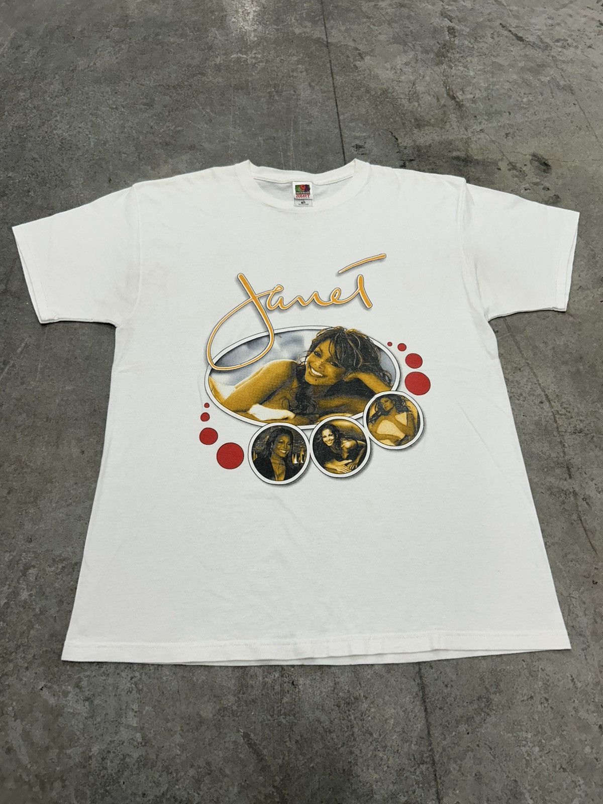 Rap Tees Vintage Janet Jackson rap tee style t shirt Size US XL / EU 56 / 4 - 1 Thumbnail