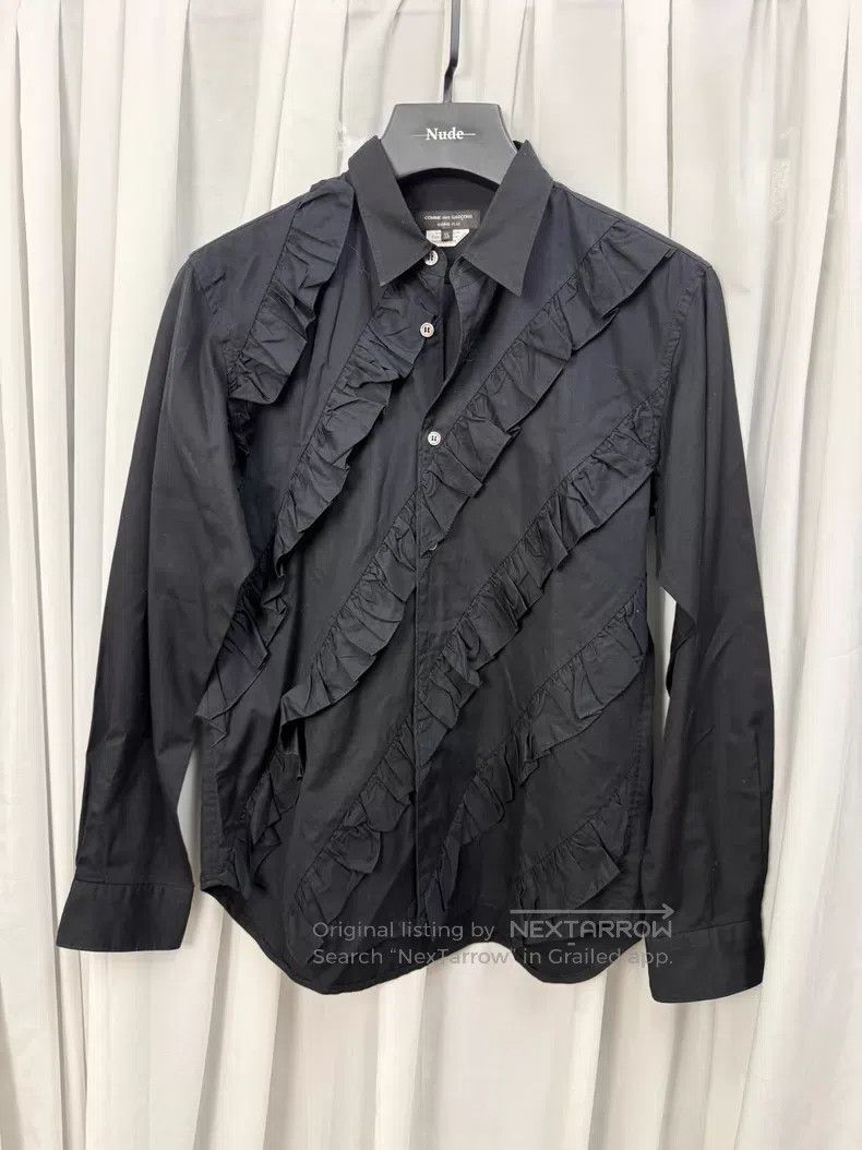 Comme des Garcons Comme Des Garcons Spiral ruffle detail shirt| Size US XS / EU 42 / 0 - 1 Thumbnail