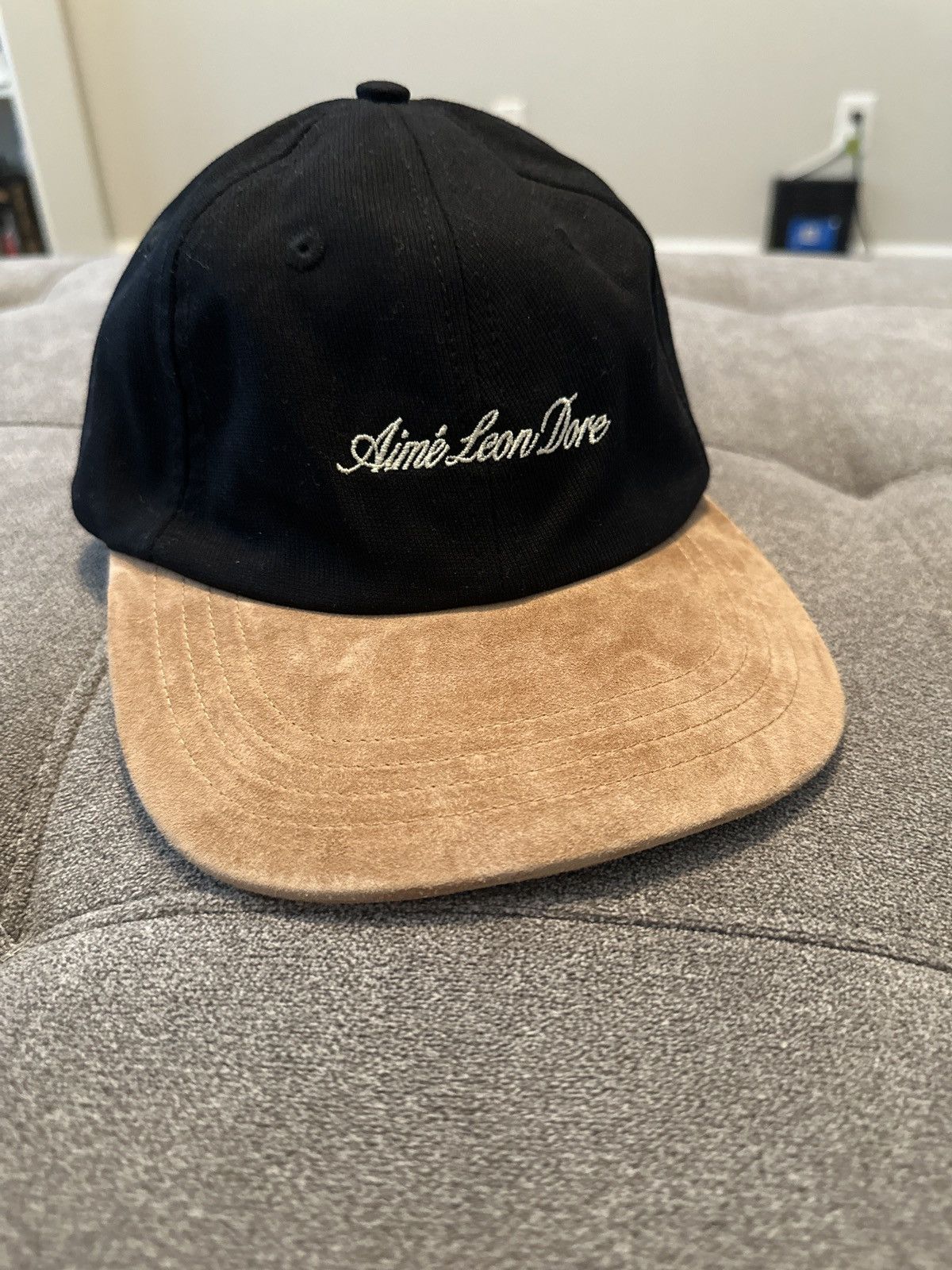Aime Leon Dore Aime Leon Dore Script Logo Suede Hat Size ONE SIZE - 1 Thumbnail
