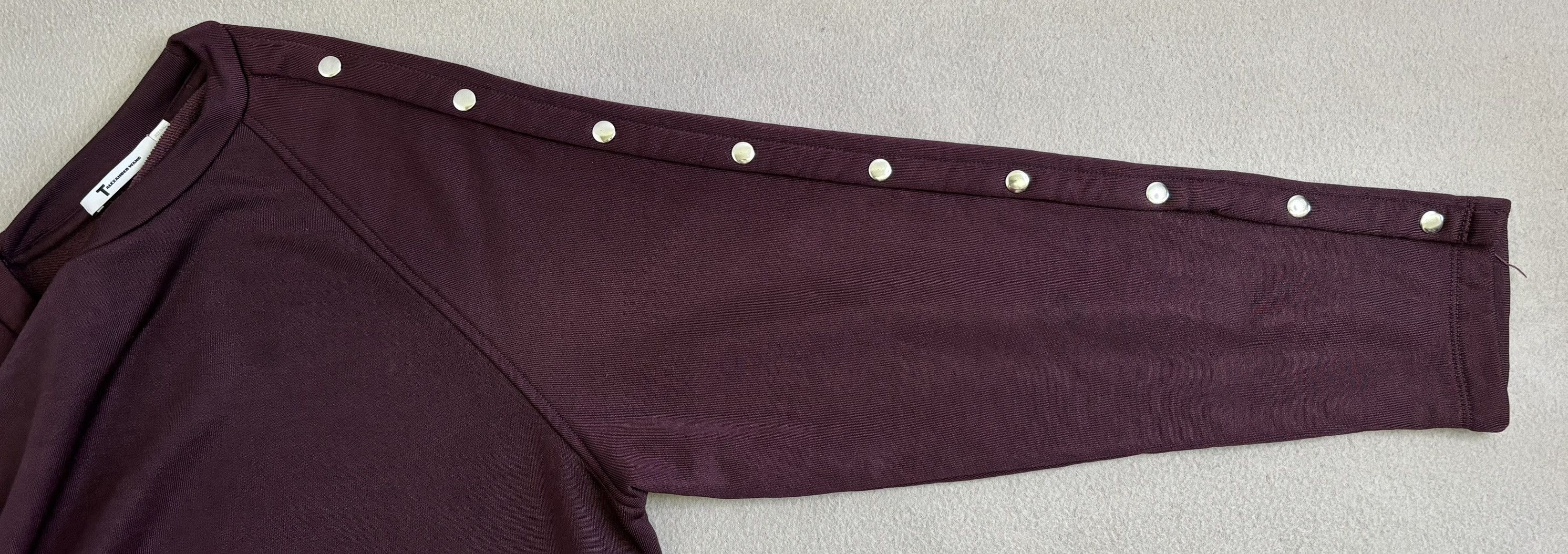 Alexander Wang × T by Alexander Wang T by Alexander Wang burgundy sweatshirt small Size S / US 4 / IT 40 - 5 Thumbnail