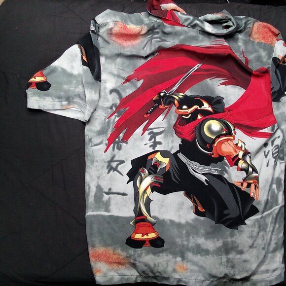 Vintage Vintage Y2K Clench Ninja Anime Manga Button Shirt Size US XL / EU 56 / 4 - 6 Thumbnail