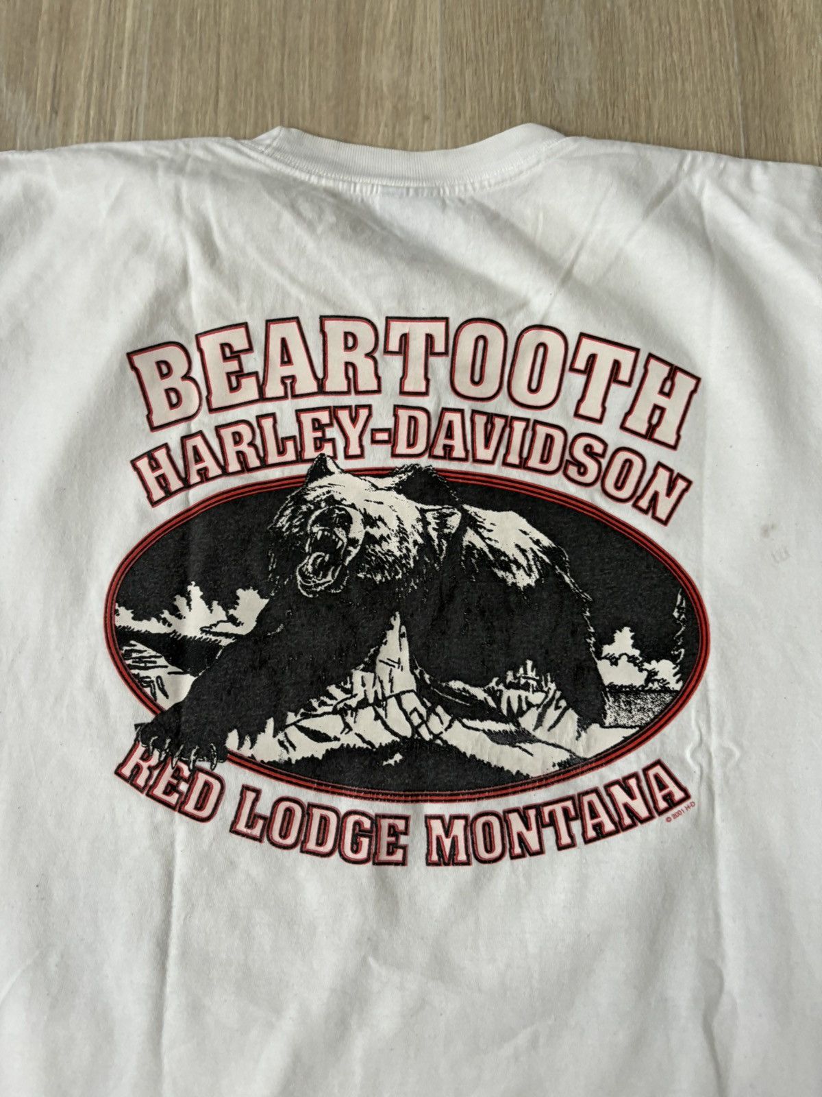 Harley Davidson × Vintage Vintage Harley Davidson t shirt 90s Size US XL / EU 56 / 4 - 3 Thumbnail