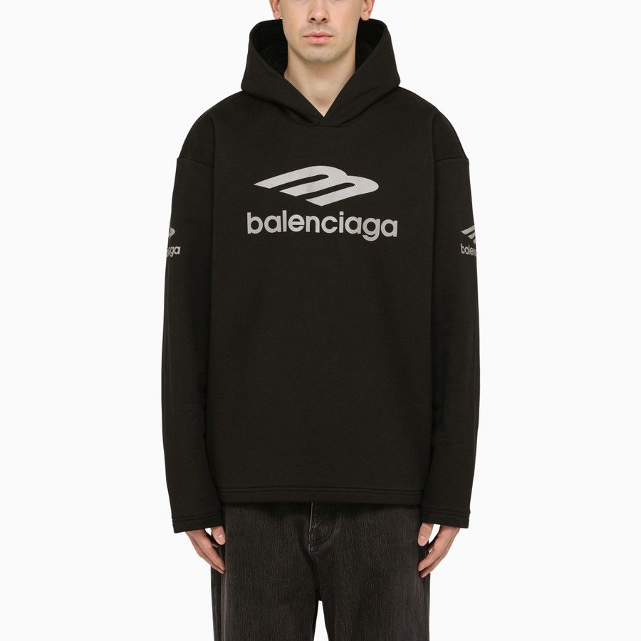image of Balenciaga O1D2Blof0224 Hoodie In Black, Men's (Size Medium)