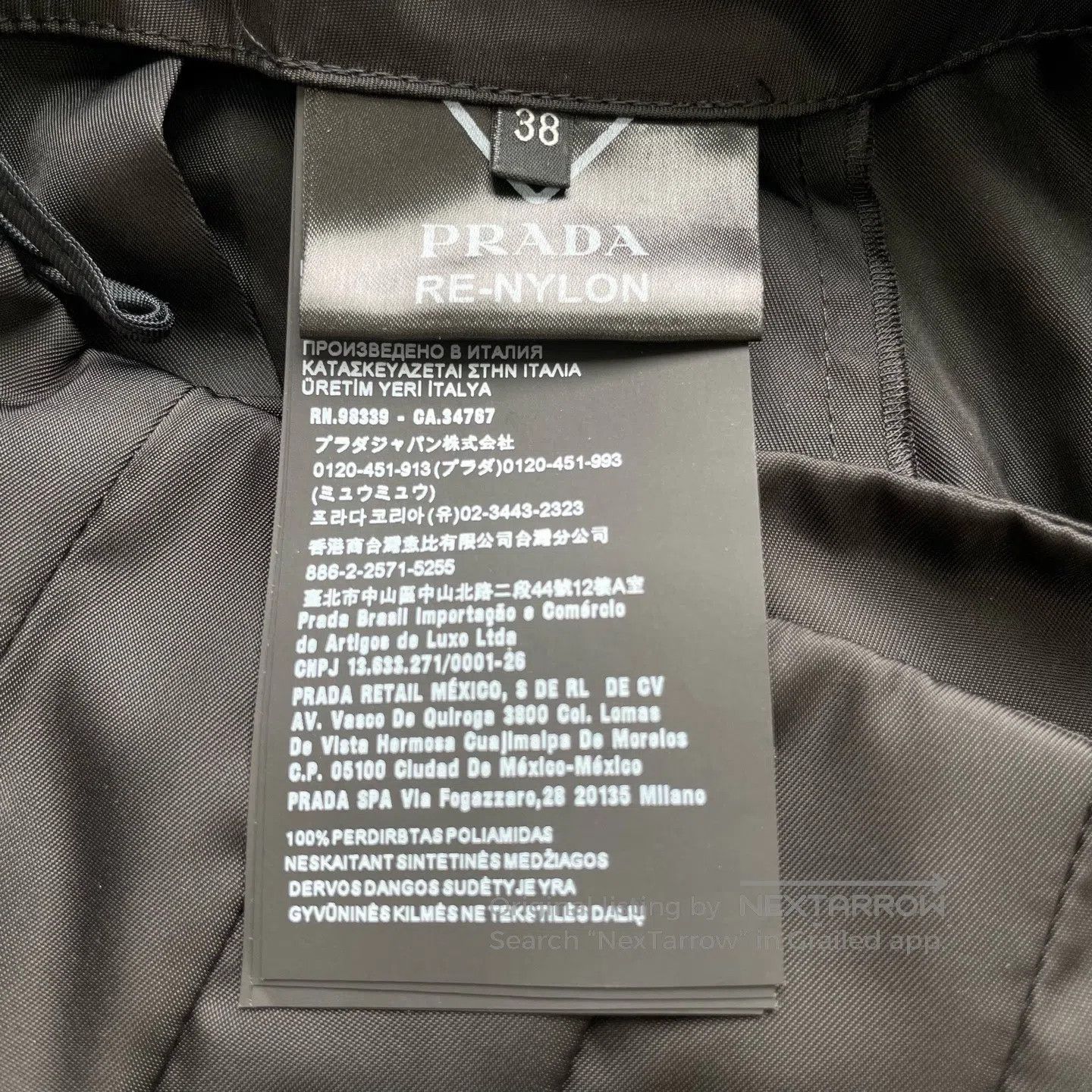 Prada Prada Lightweight Recycled Nylon Wrap Skirt| Size 37" - 5 Thumbnail