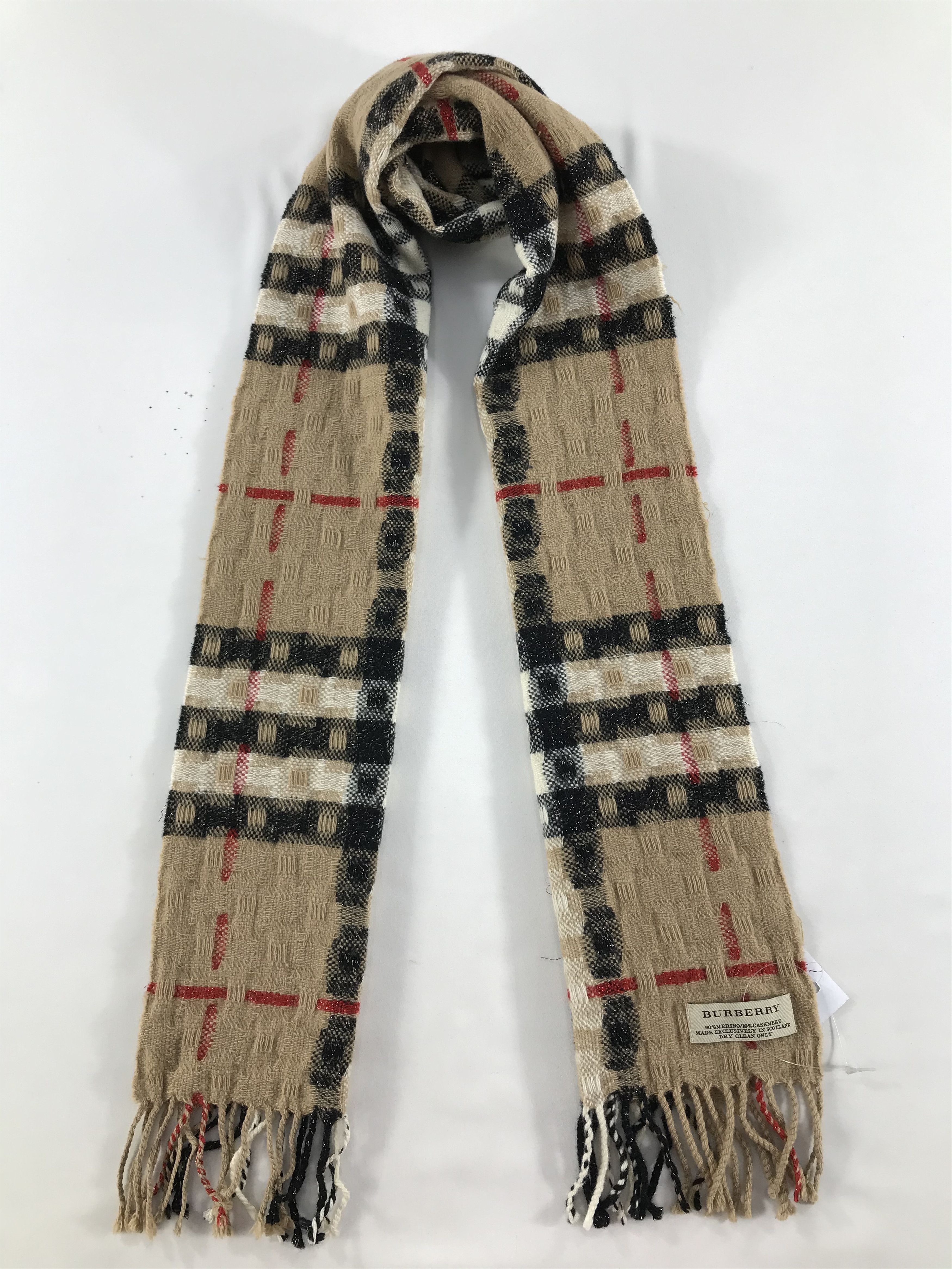 Burberry Vintage Burberry Scarf/Muffler/Neckwear MF998 Size ONE SIZE - 1 Thumbnail