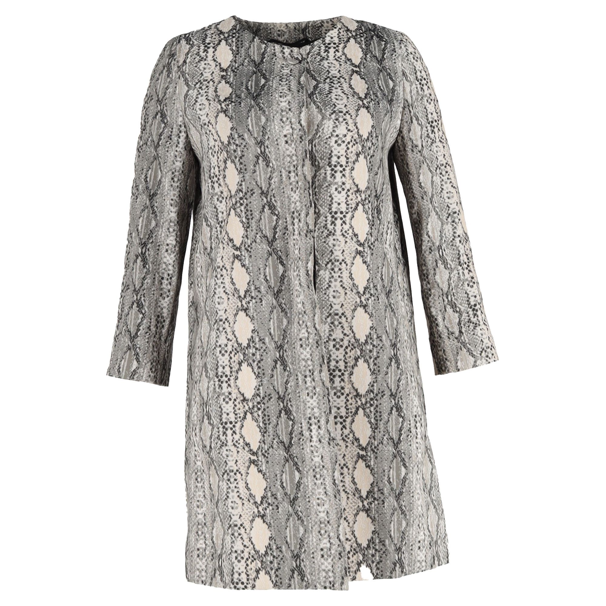 Max Mara Max Mara Studio Panetto Coat in Animal Print Viscose Size S / US 4 / IT 40 - 1 Thumbnail