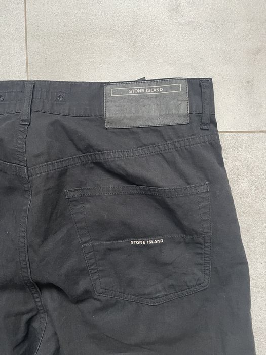 Stone Island VINTAGE BLACK WASHED STONE ISLAND DENIMS CHINO PANTS