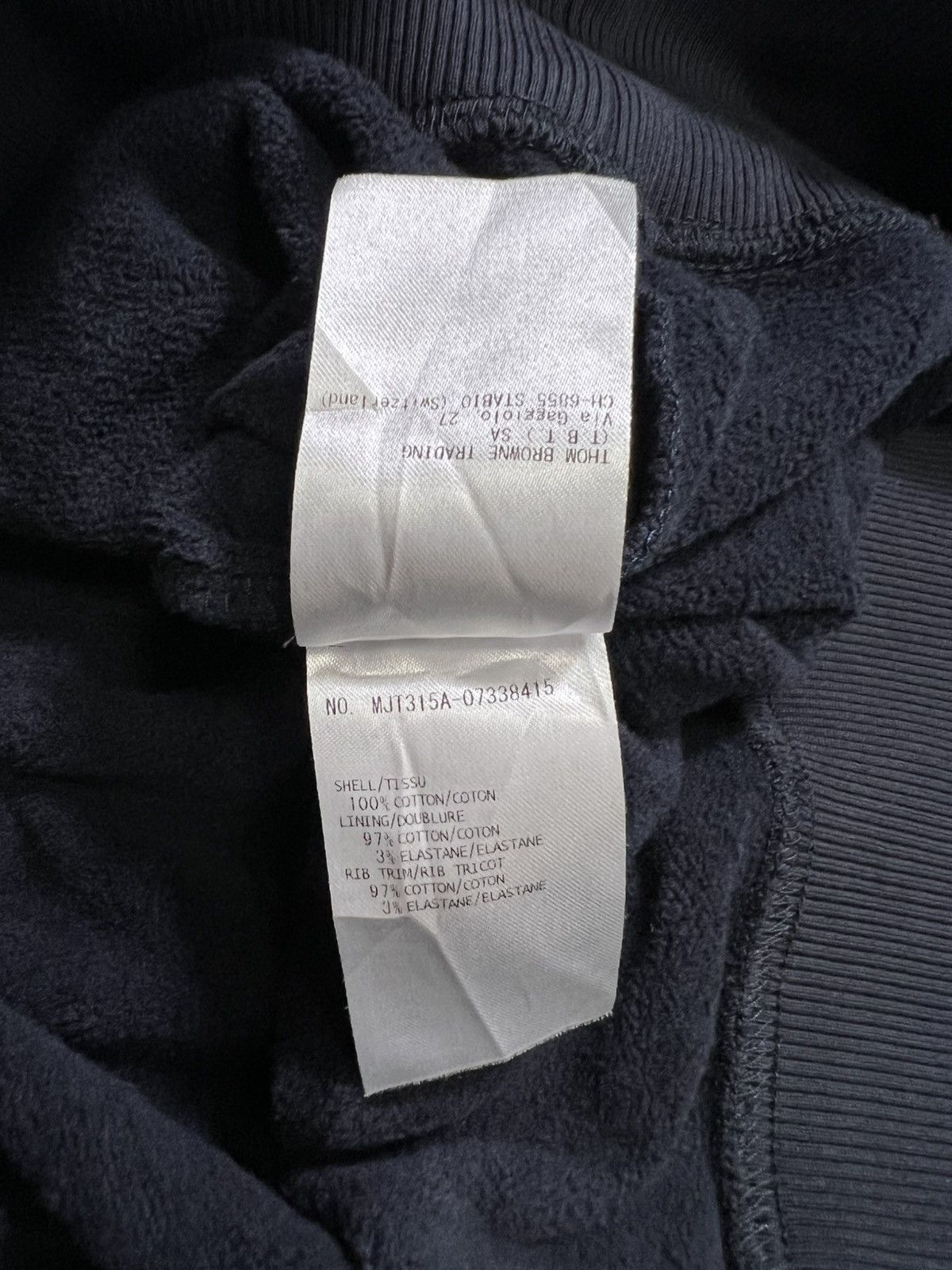 Thom Browne Thom Browne - Navy Blue Pullover Hoodie Size US L / EU 52-54 / 3 - 14 Thumbnail