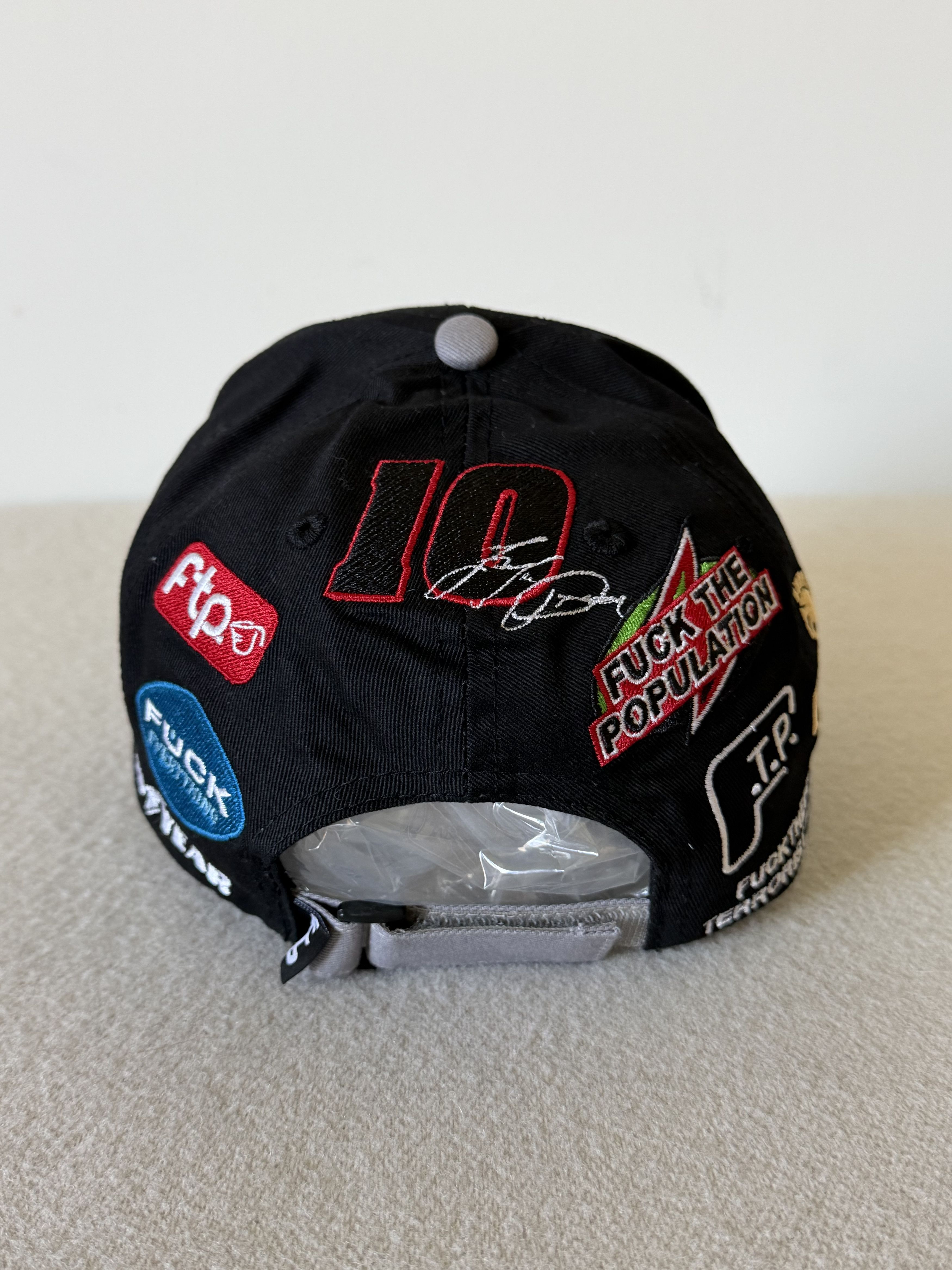 Fuck The Population FTP Raceway 6 Panel Hat in Black Size ONE SIZE - 4 Thumbnail