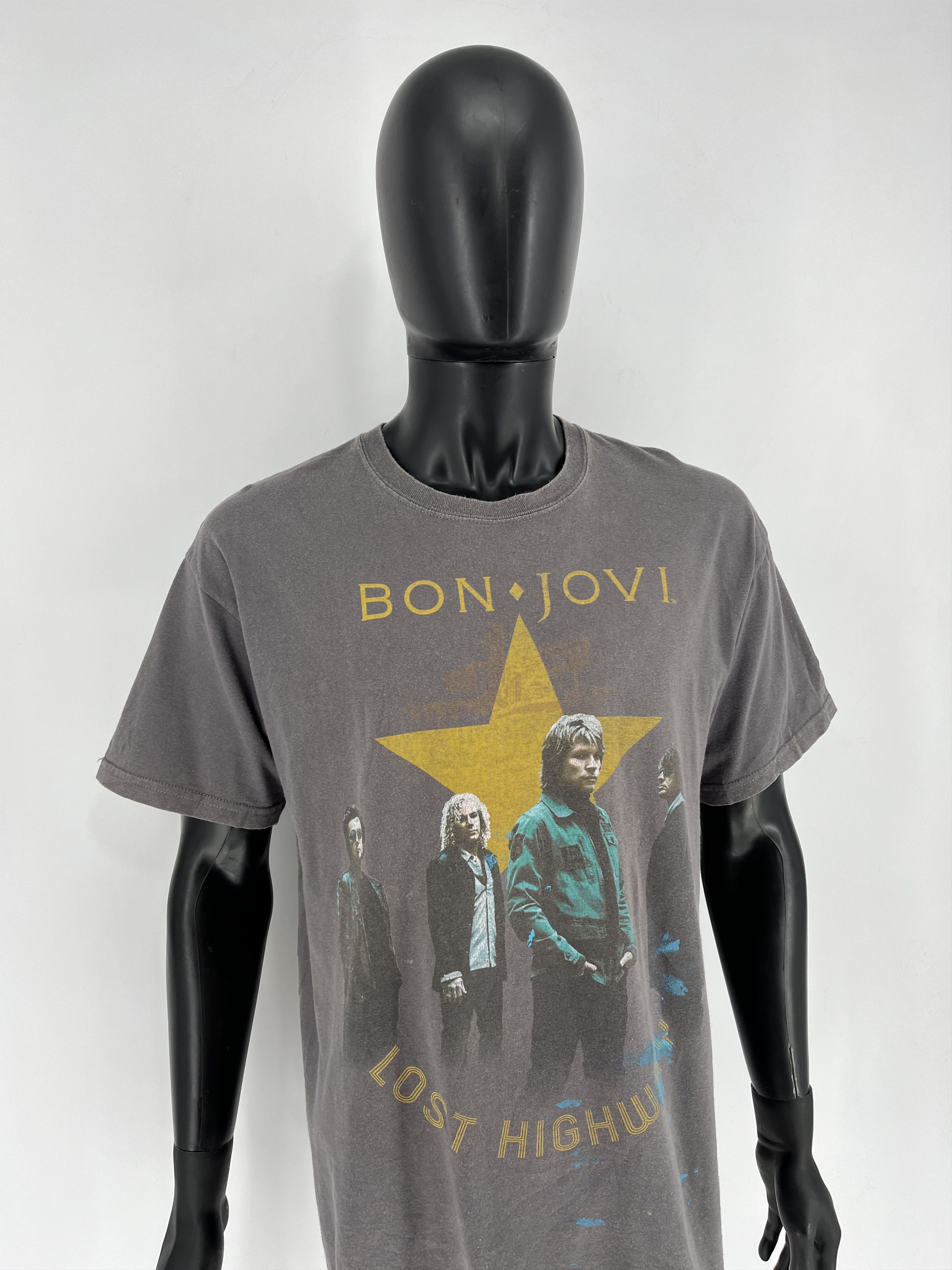 Band Tees × Vintage BON JOVI Lost Highway 2008 Tour Band T-Shirt Double-sided Size US L / EU 52-54 / 3 - 3 Thumbnail