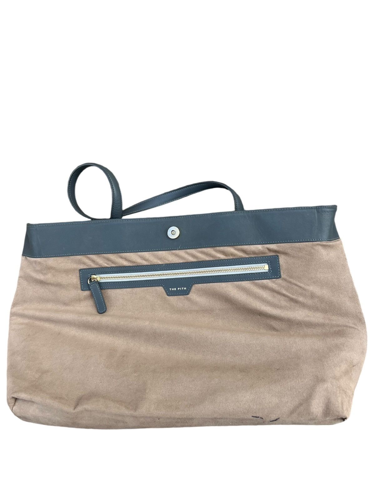 Japanese Brand × Leather THE PITH Japan Distress Muddy Patina Leather Tote Bag Size ONE SIZE - 22 Thumbnail