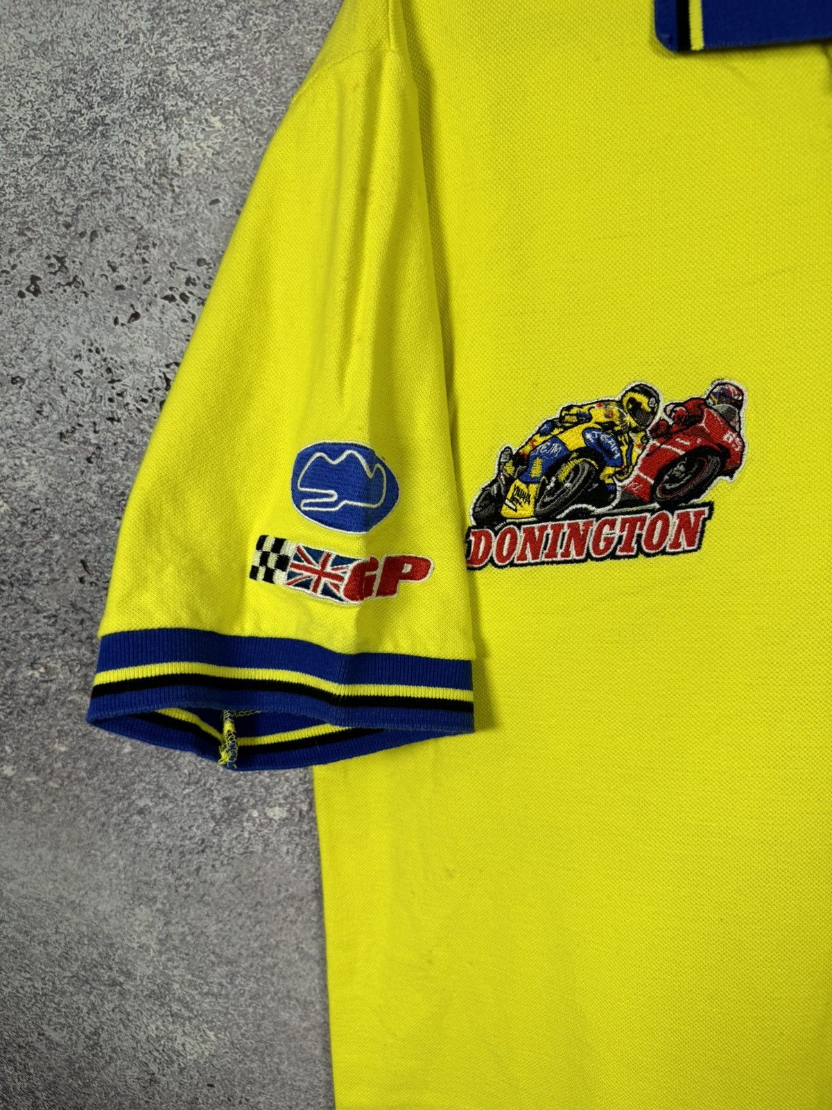 Vintage Vintage GAS British Grand Prix Donington Motorcycle Racing Size US L / EU 52-54 / 3 - 4 Thumbnail