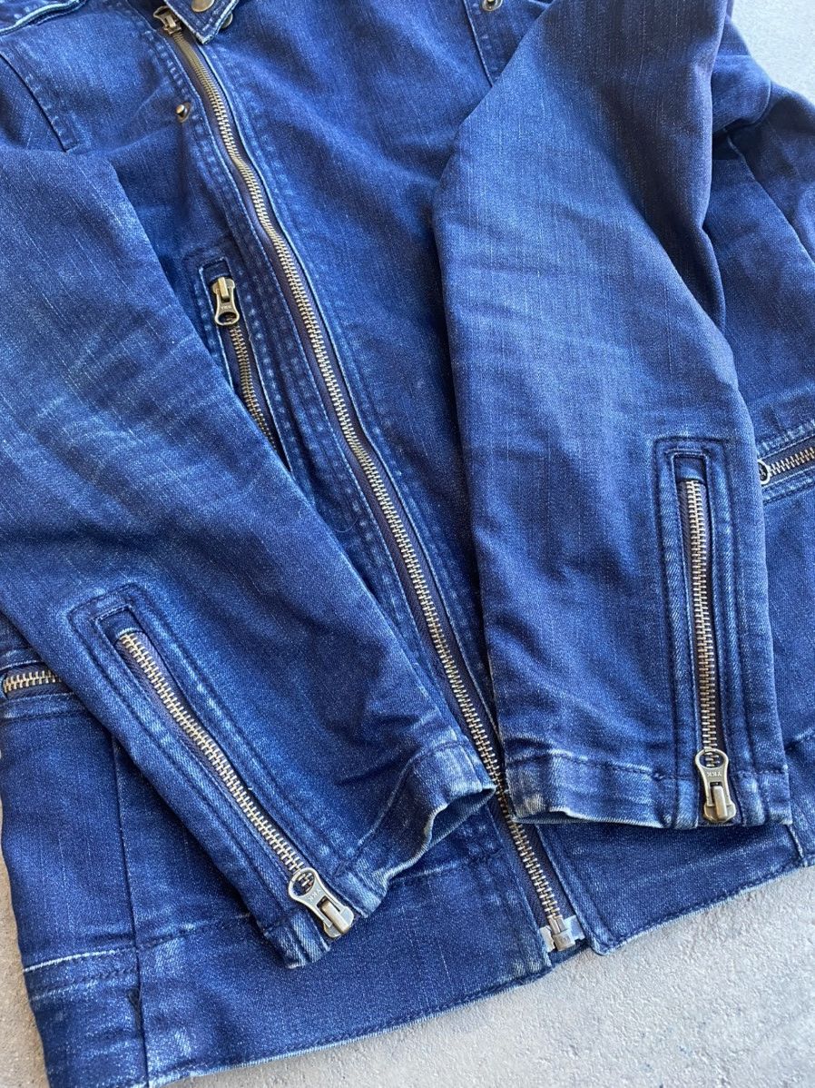 Japanese Brand × Vintage vintage denim jacket jeans multi zip cropped fit Size US M / EU 48-50 / 2 - 4 Thumbnail