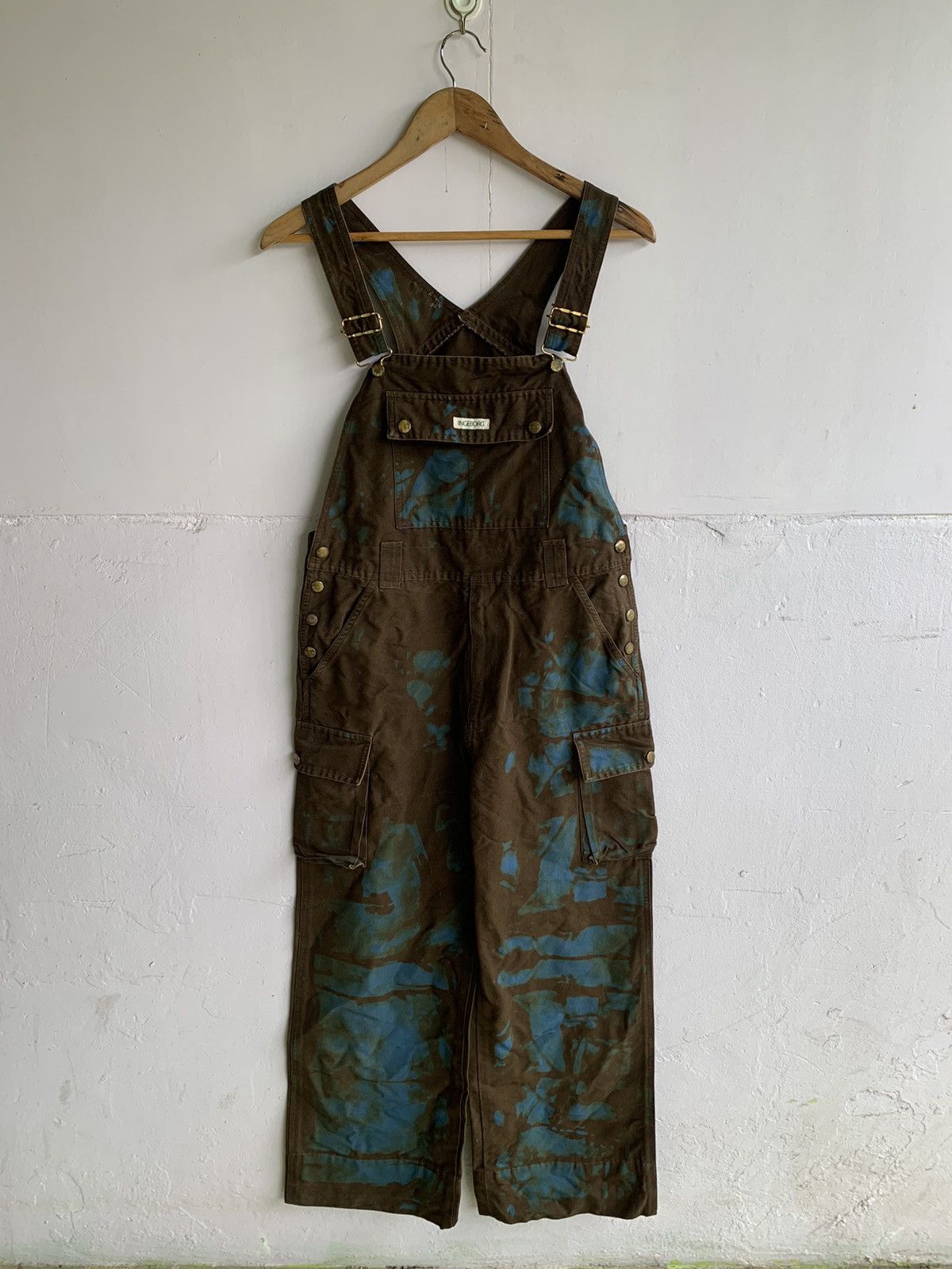 Japanese Brand 💥Vintage Japanese Ingeborg Tie-dye Jumpsiut Cargo Pant Size US 32 / EU 48 - 1 Thumbnail