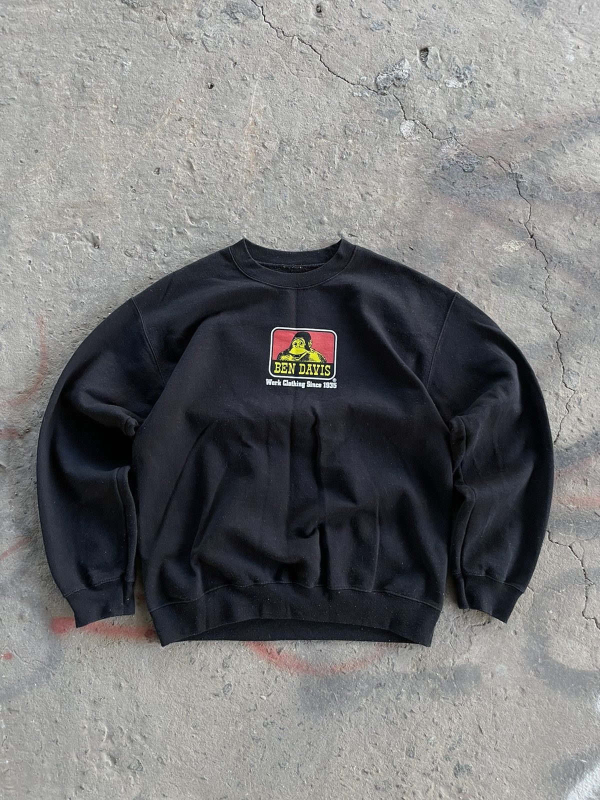Ben Davis × Vintage VINTAGE BEN DAVIS WORKWEAR SWEATSHIRT Size US M / EU 48-50 / 2 - 2 Thumbnail