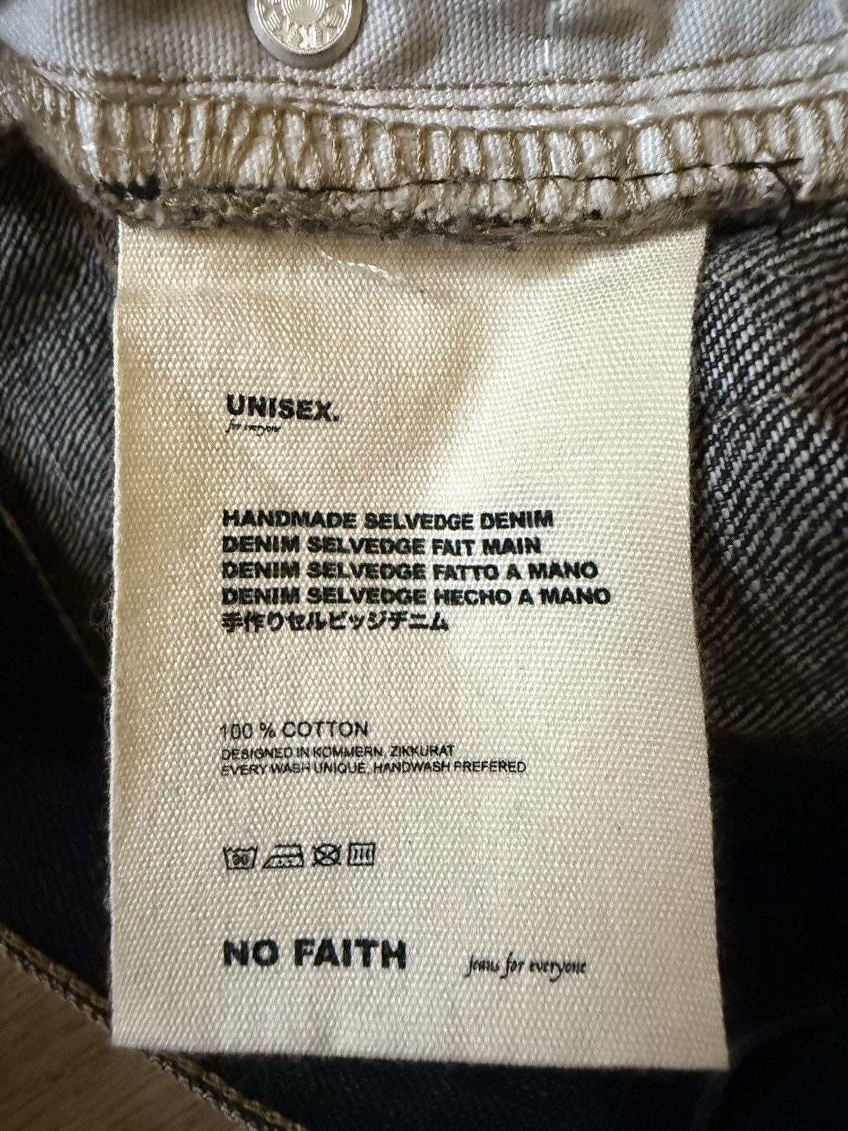 No Faith Studios No Faith Studios Solar Fade Selvedge Denim Bootcut Size US 31 - 6 Thumbnail