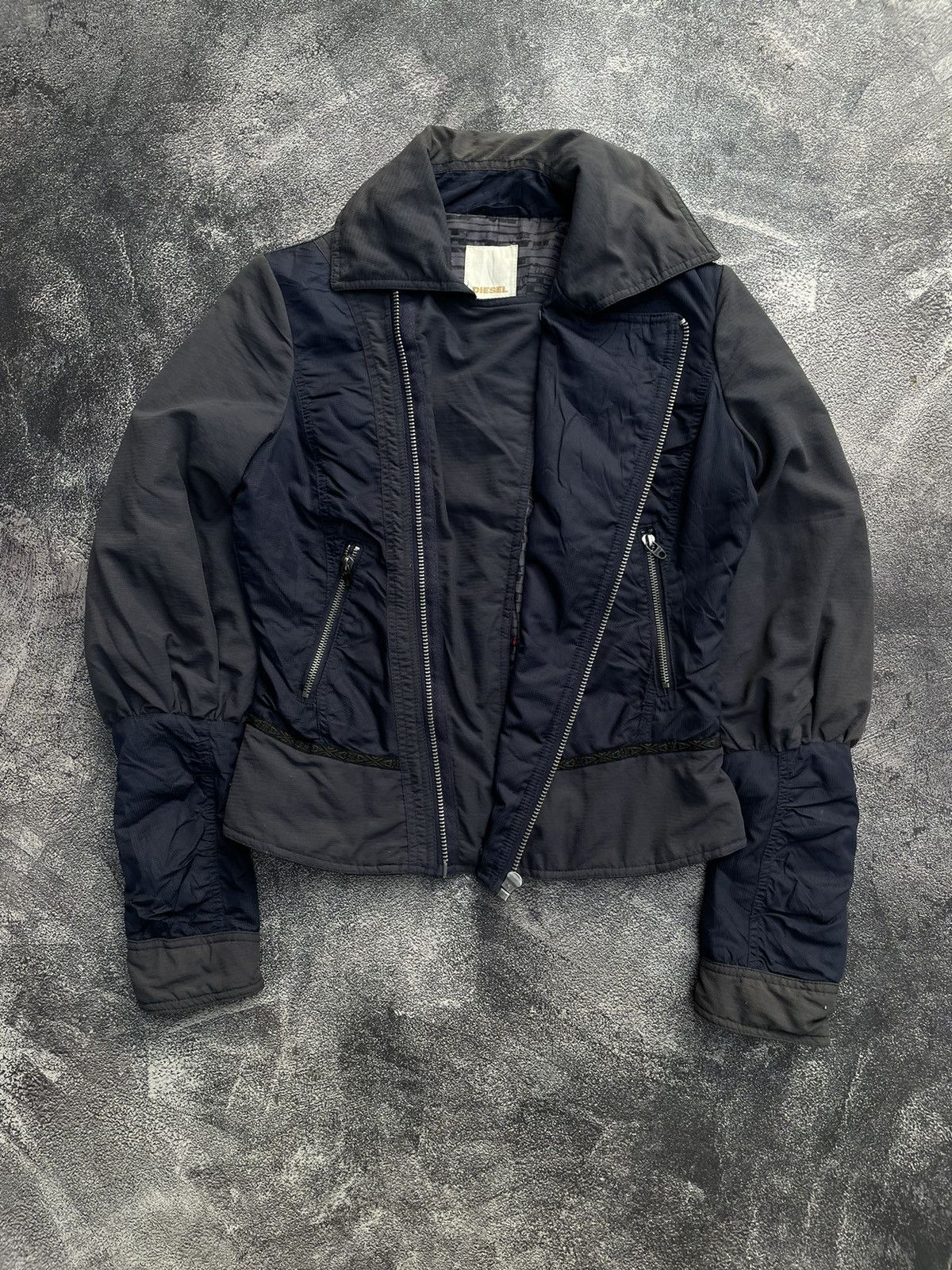 Diesel Diesel Assymetrical Punk Style Nylon Jacket Size S / US 4 / IT 40 - 3 Thumbnail