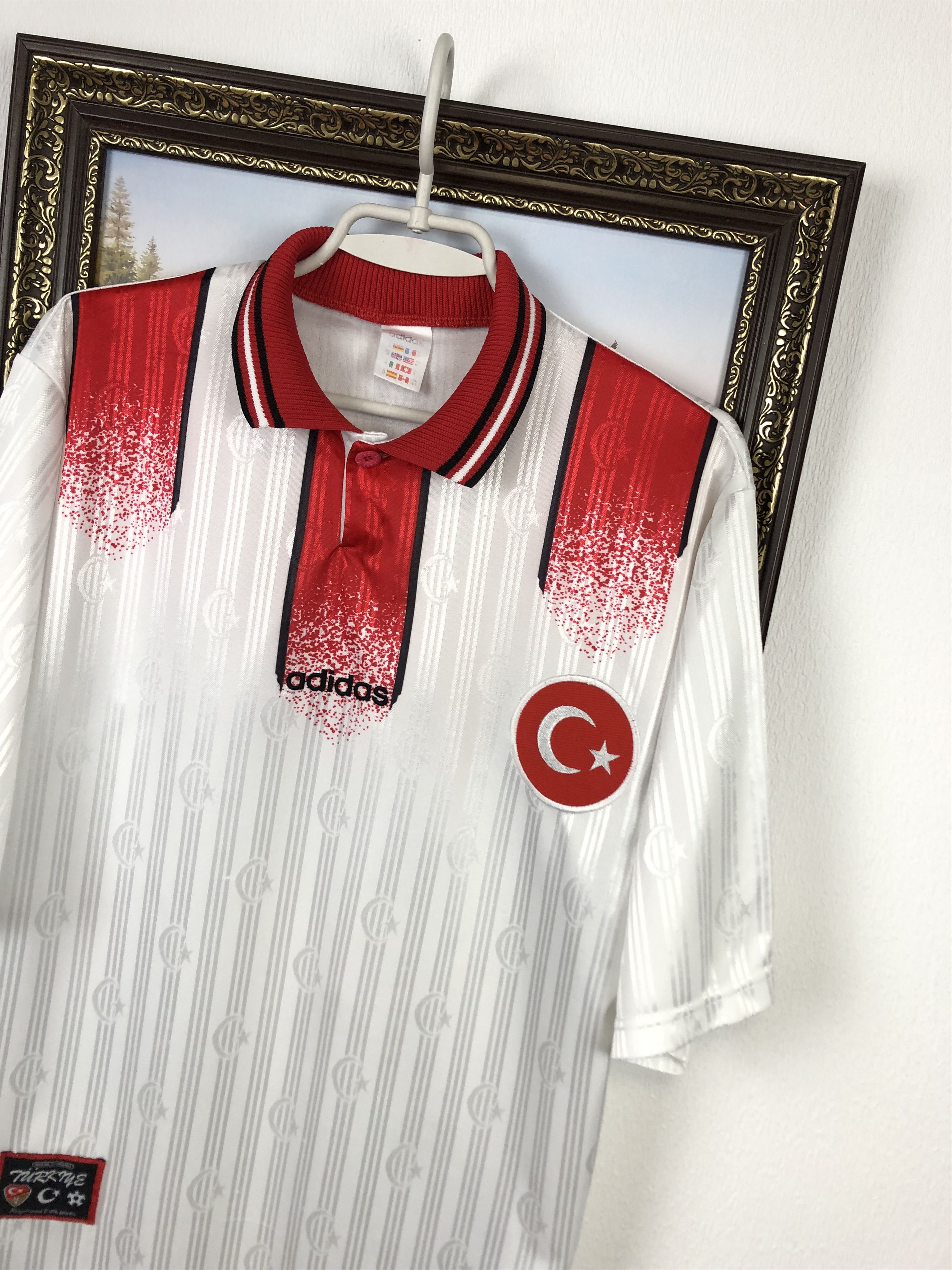 Adidas × Vintage Turkey Away football shirt 1996 Adidas Soccer Jersey Rare Size US M / EU 48-50 / 2 - 4 Thumbnail