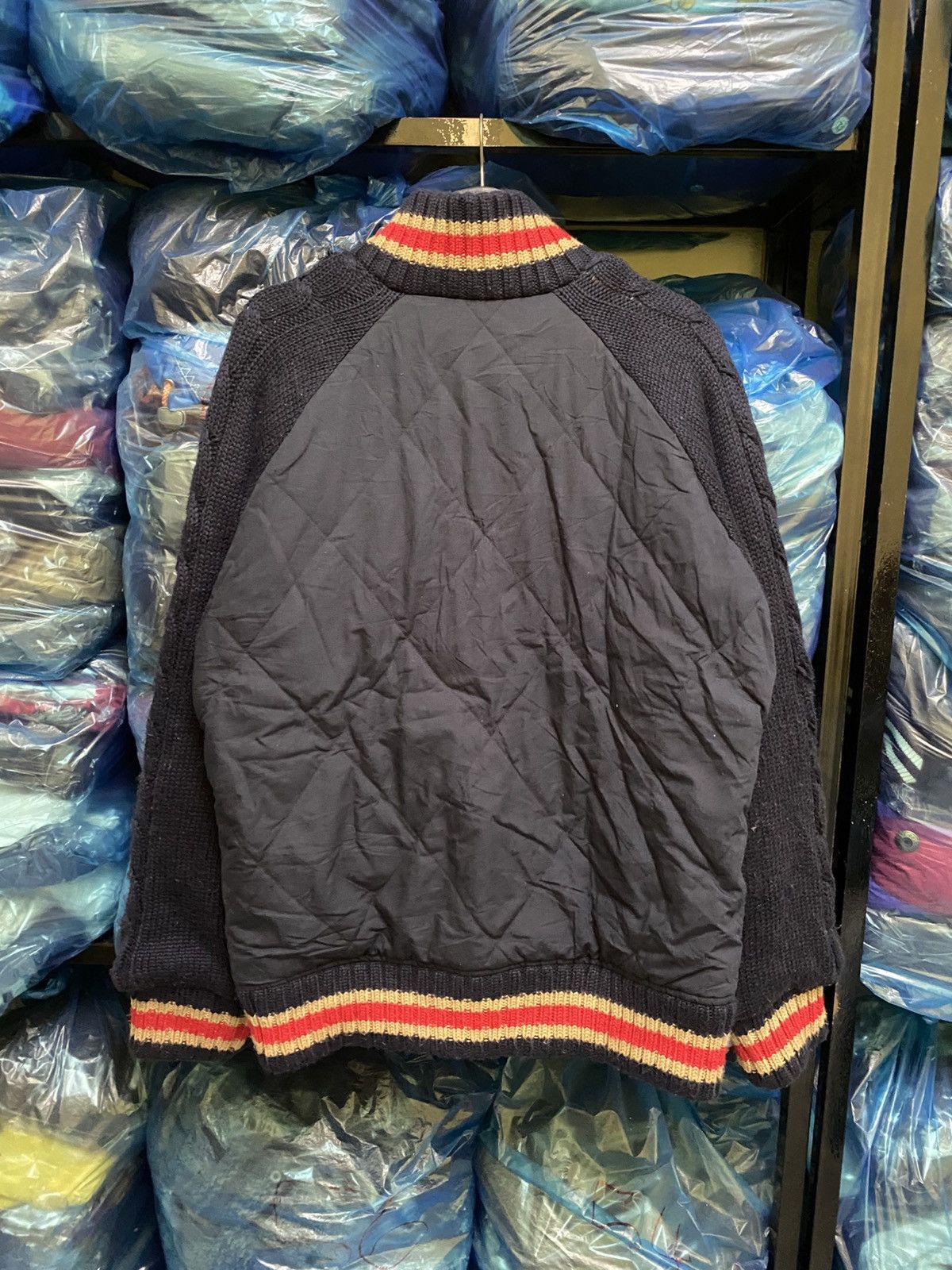 Vans VINTAGE Y2K VANS QUILTED SLEEVE KNIT JACKET Size US M / EU 48-50 / 2 - 10 Thumbnail