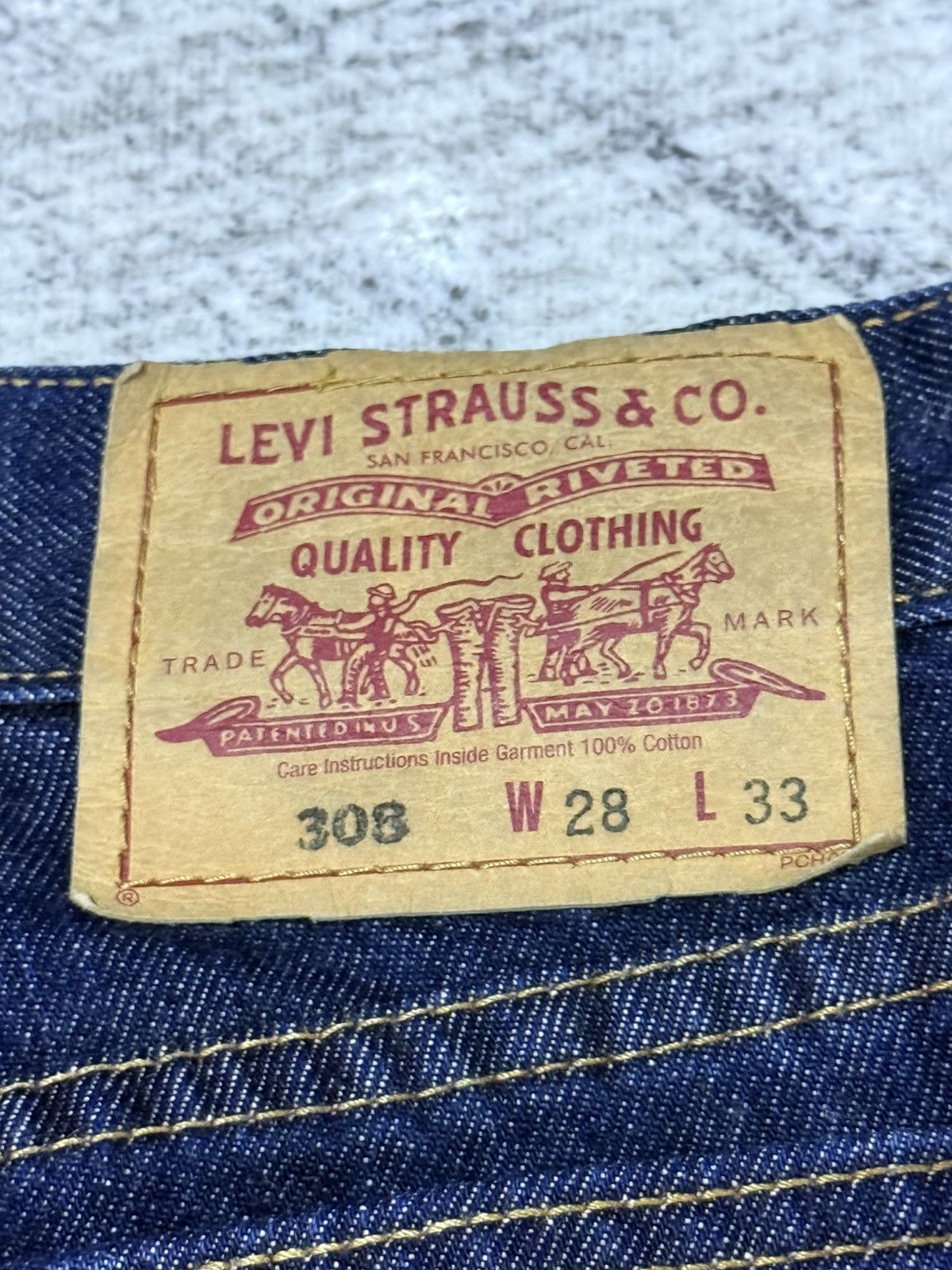 Levi's Vintage Levis 308 Super Wide Leg Flared Jeans Size US 28 / EU 44 - 17 Thumbnail