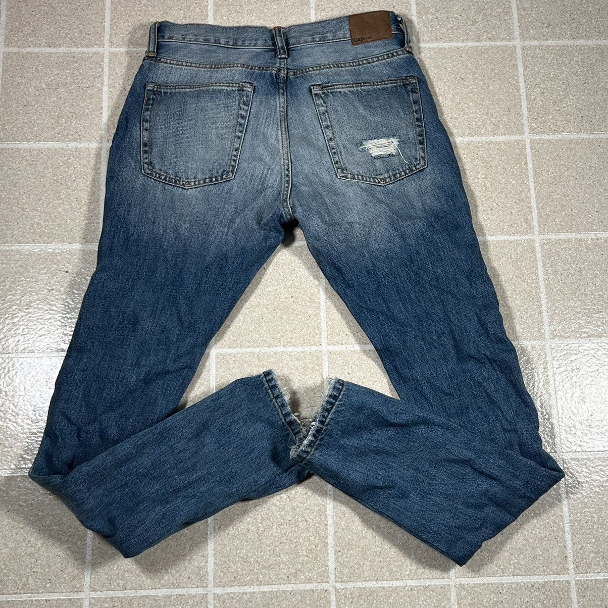 Gap Gap 1969 Distressed Patchwork Denim Jeans Mens Size 30 Size US 30 / EU 46 - 5 Thumbnail