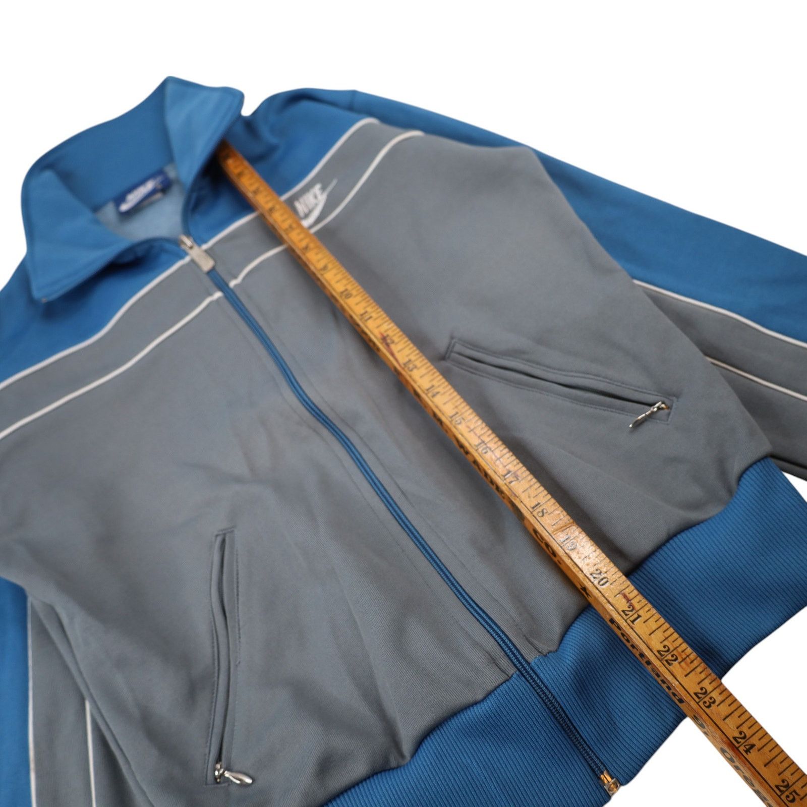 Nike × Vintage Vintage 80s Nike Blue Tag Track Jacket Size US S / EU 44-46 / 1 - 9 Thumbnail