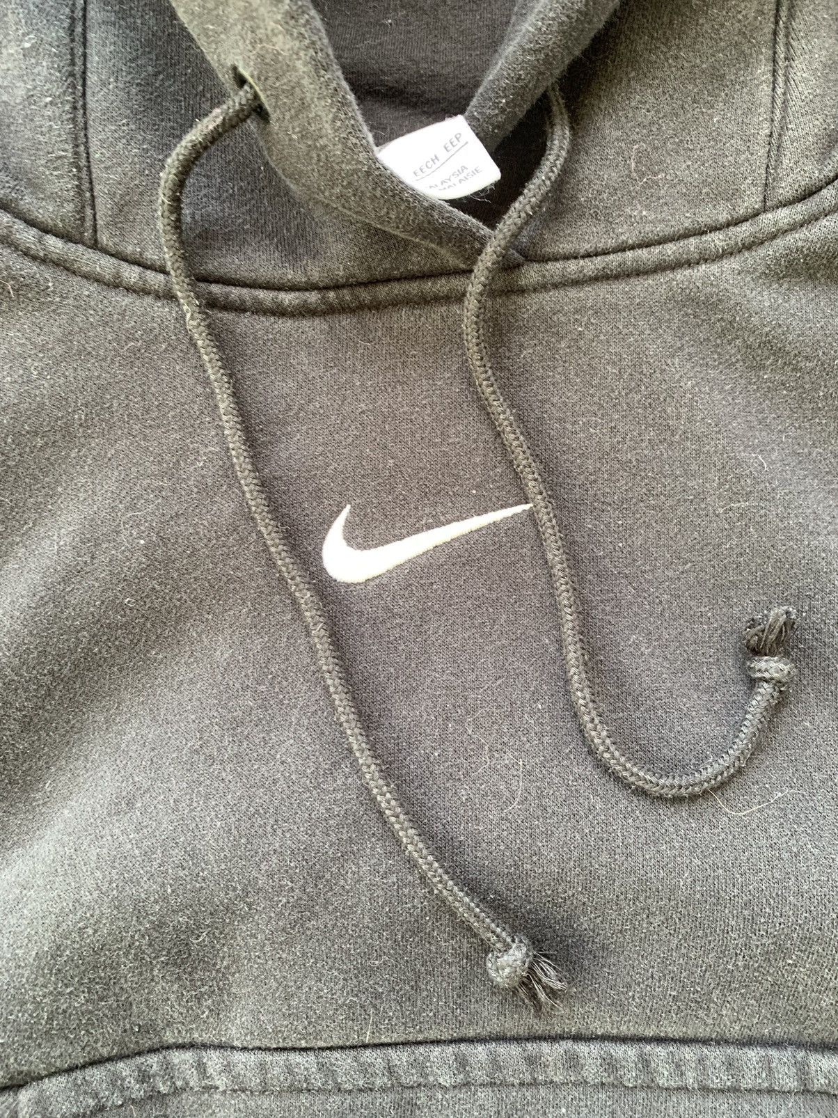 Nike × Vintage Boxy wide Black 90s Nike hoodie Size XXS / US 00 / IT 34 - 2 Thumbnail