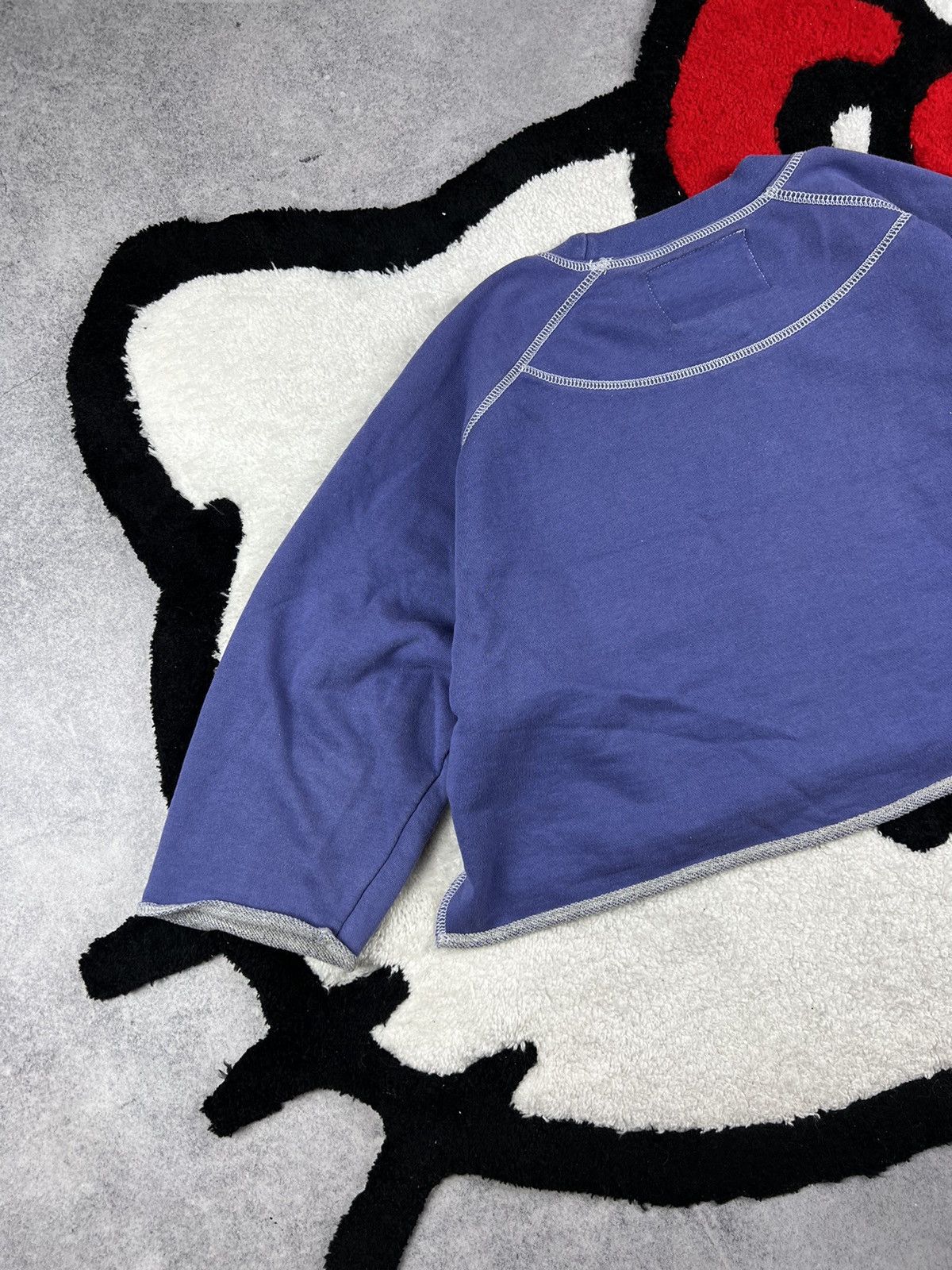 Vintage Vintage 90s Nike Cross Faded Y2K Oversized Cropp Sweatshirt Size S / US 4 / IT 40 - 9 Thumbnail
