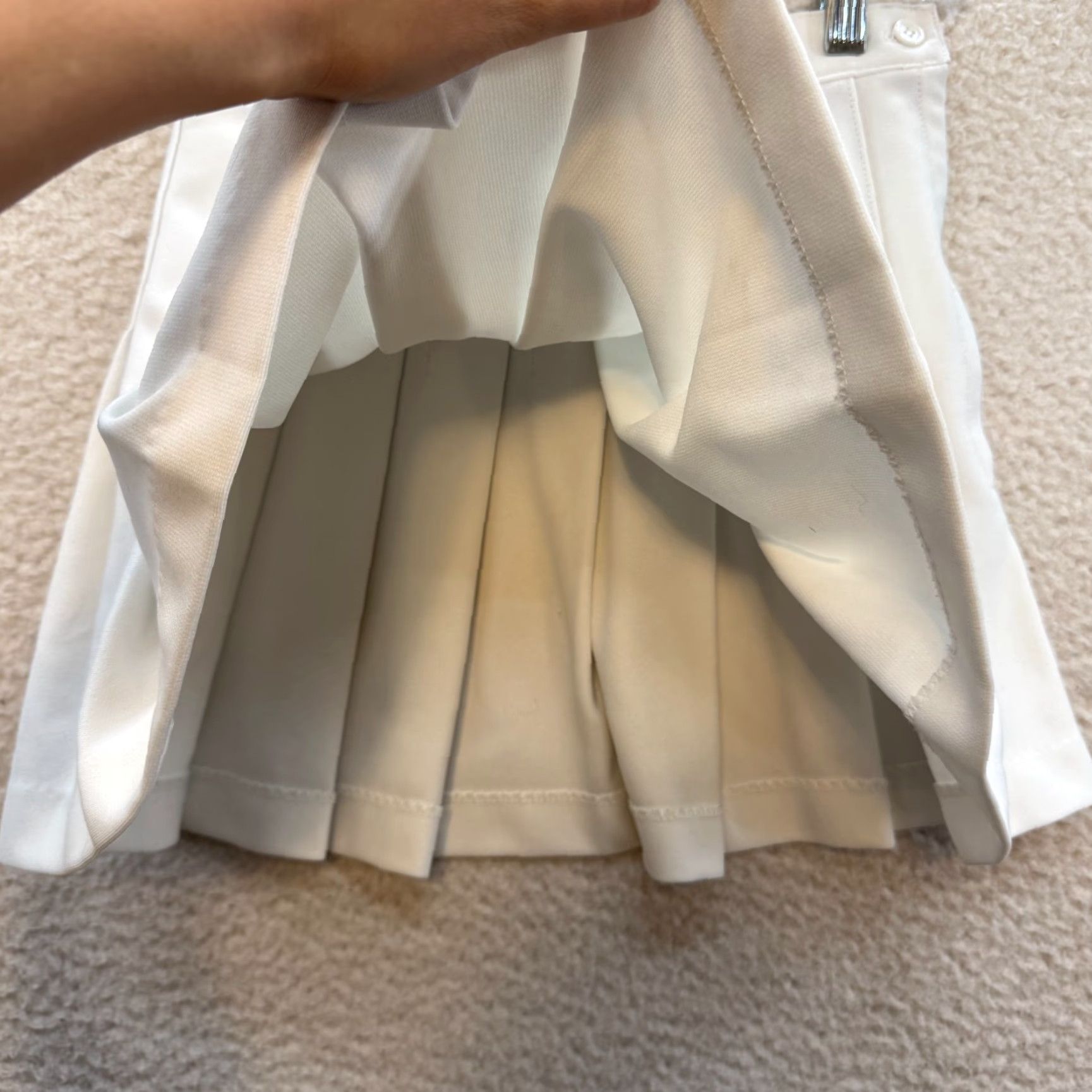 Vintage VINTAGE 80s White Tennis Mini Skirt Varsity XXS XS 00 0 23 24 Sporty Preppy Shirt? Size 24" / US 00 / IT 34 - 3 Thumbnail