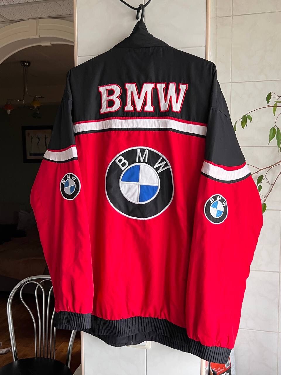 Vintage Vintage 90s BMW Racing Team Jacket Size XL Two side Size US XL / EU 56 / 4 - 9 Thumbnail