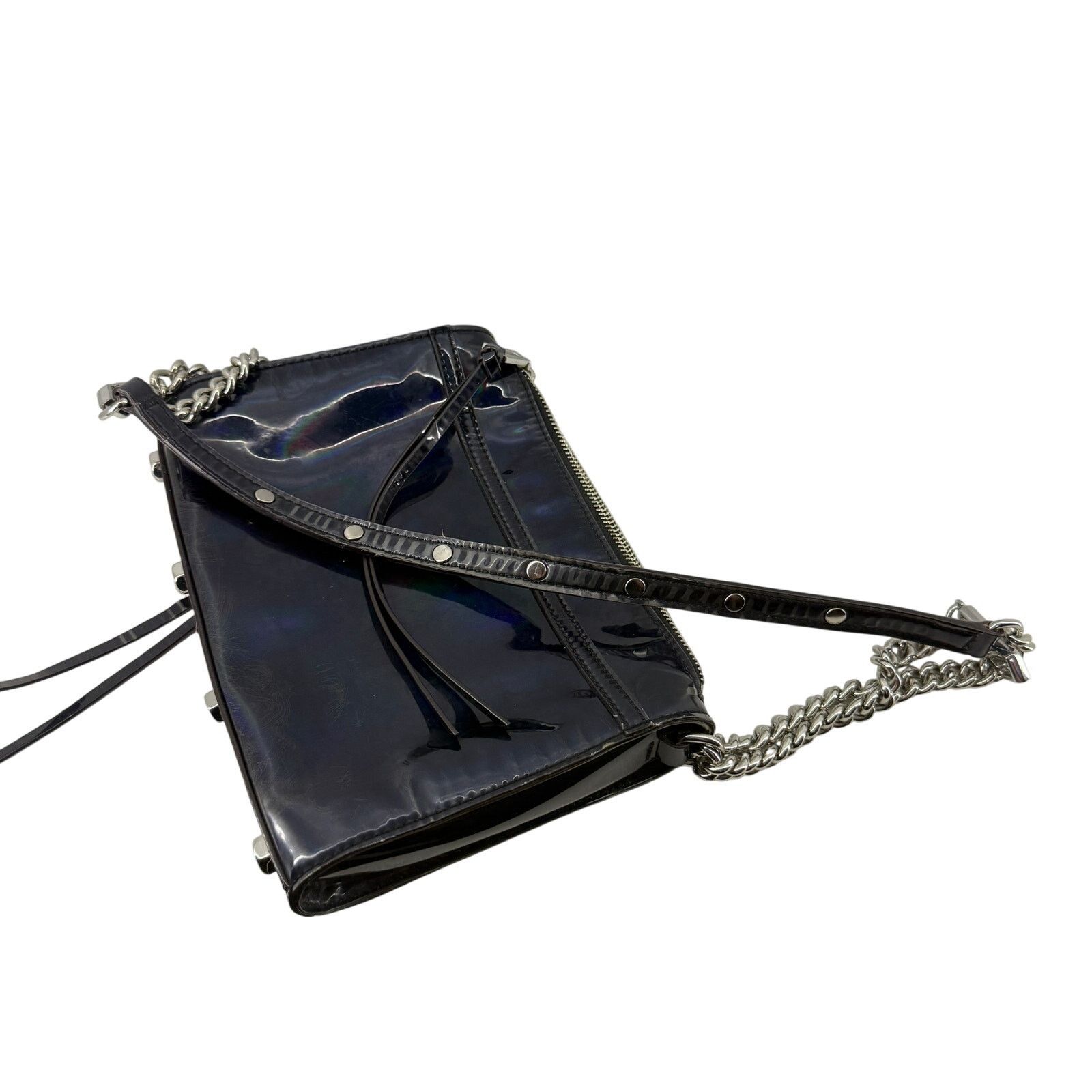 Rebecca Minkoff Rebecca Minkoff Hologram Mini Mac Patent Leather Silver Size ONE SIZE - 7 Thumbnail