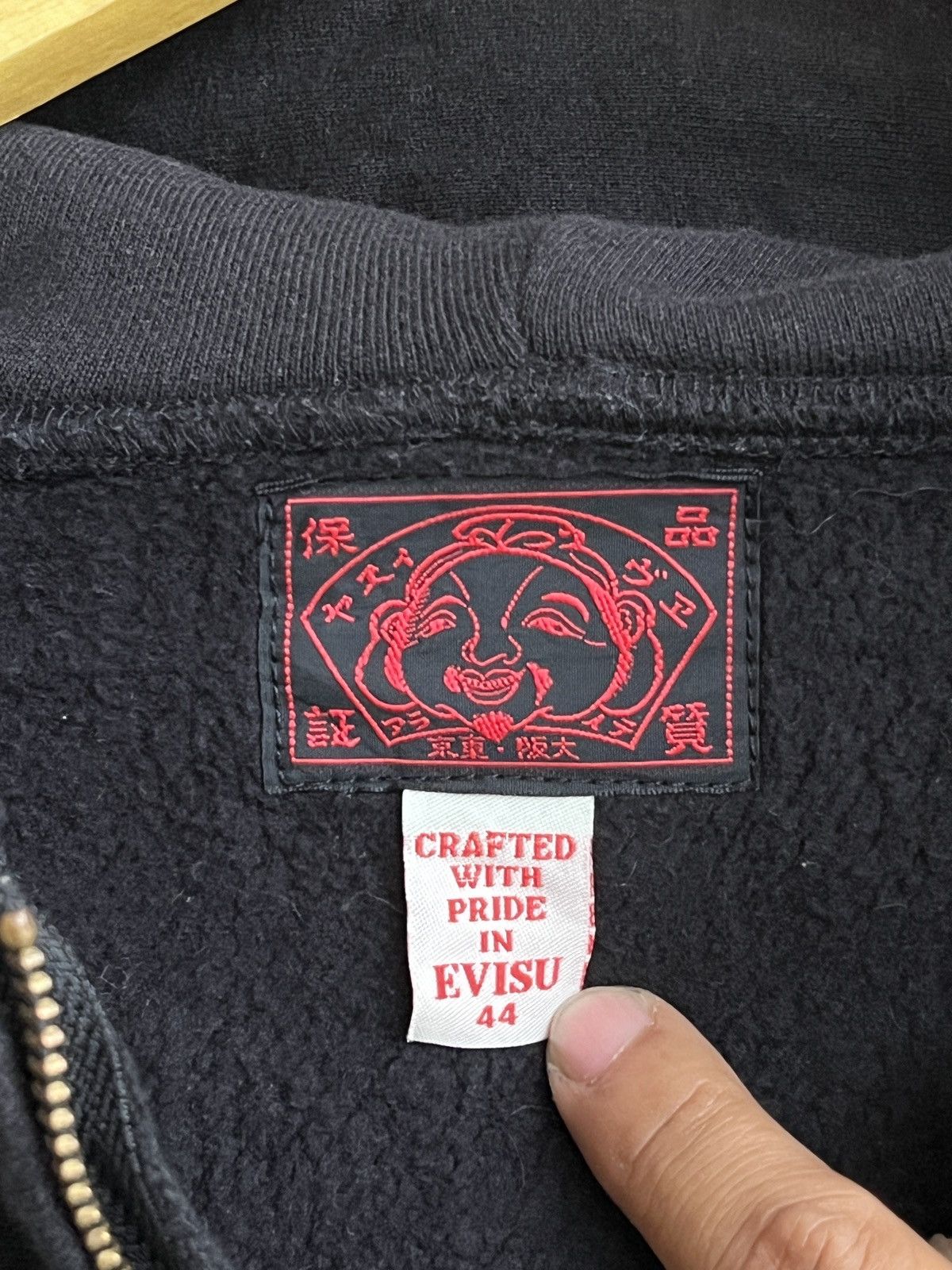 Evisu NEED GONE♻️EVISU DOWLUCK “ONLY SURFACE BAIT” ZIP HOOD Size US XXL / EU 58 / 5 - 3 Thumbnail