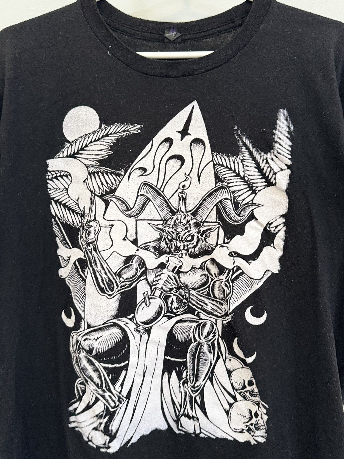 Band Tees × Vintage Vintage Bongs Weed Devil Tee Shirt Dead skull Size US S / EU 44-46 / 1 - 2 Thumbnail