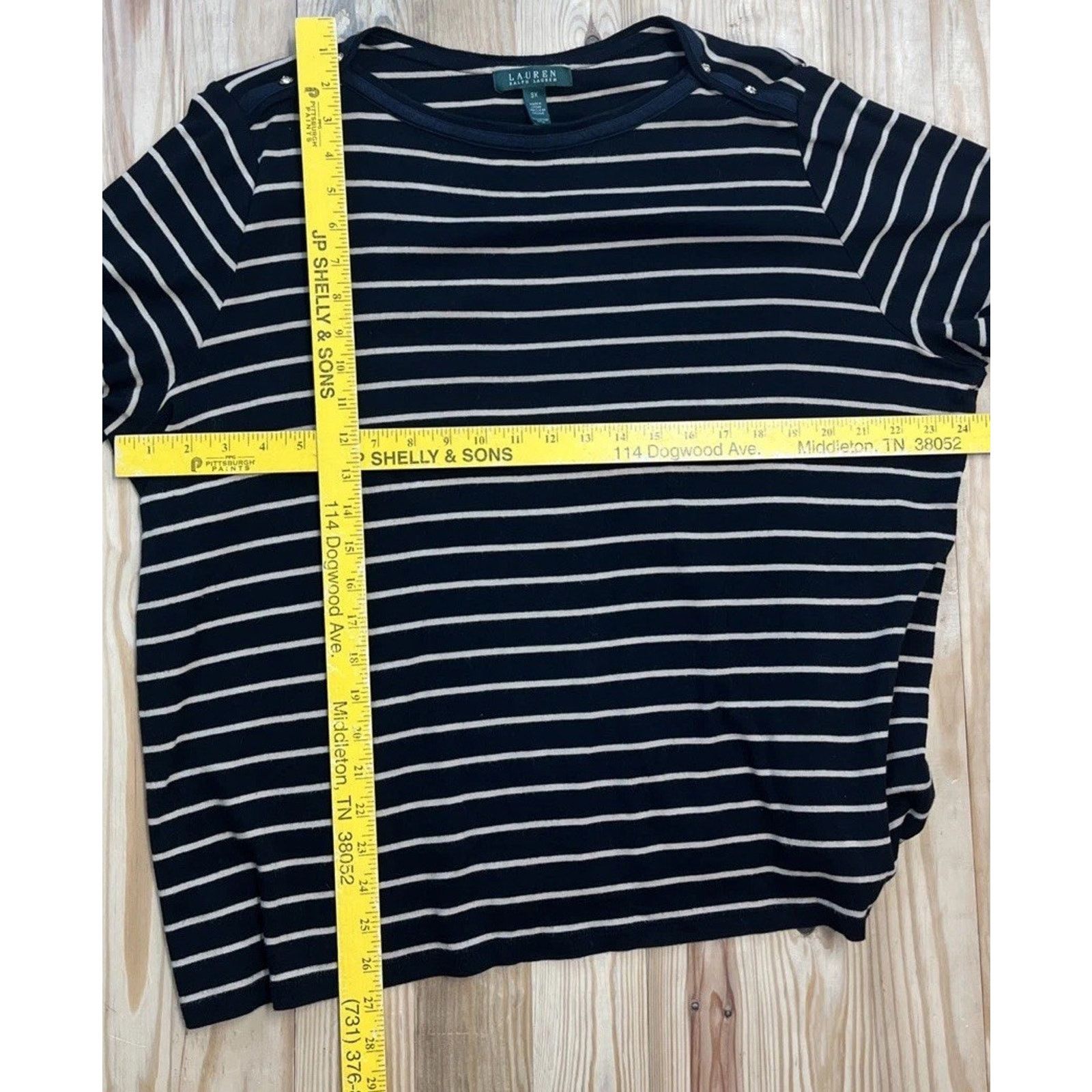Lauren Ralph Lauren Lauren Ralph Lauren Womens Top 3X Gold Black Gold Size 3XL / US 20-22 - 6 Thumbnail