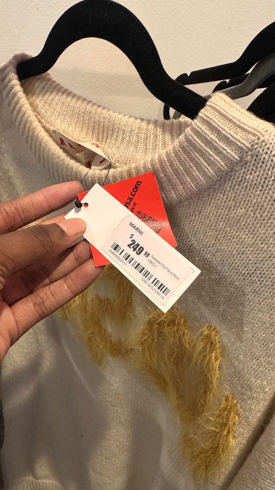 Marni Beige & yellow Marni sweater Size US M / EU 48-50 / 2 - 2 Thumbnail