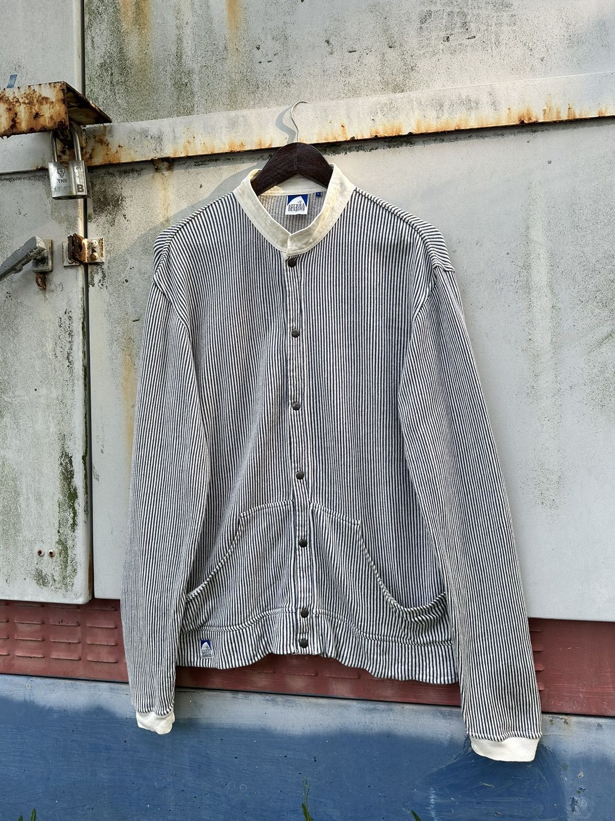Sierra Designs 👹Vintage Sierra Design Chore Blue Striped Jacket Size US L / EU 52-54 / 3 - 2 Thumbnail