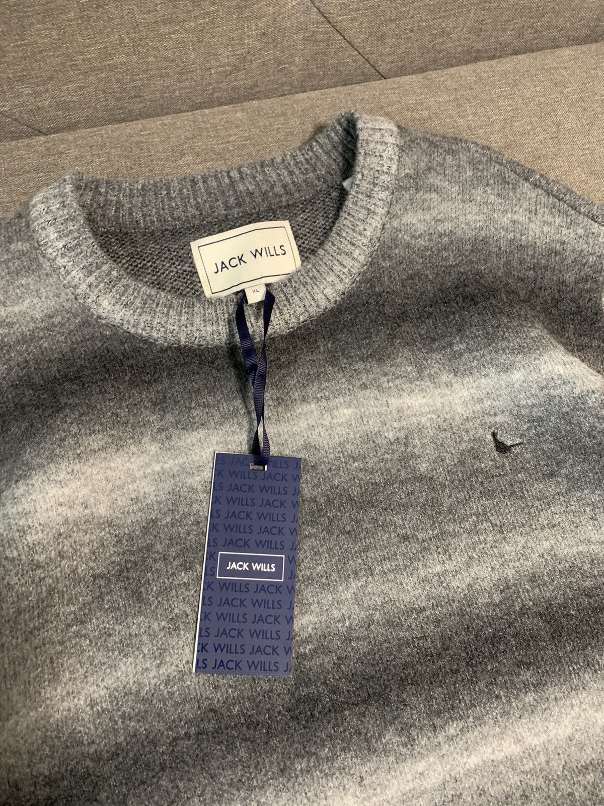 Jack Wills Jack Wills Stripe Chunky Mohair Style Sweater Size US L / EU 52-54 / 3 - 3 Thumbnail