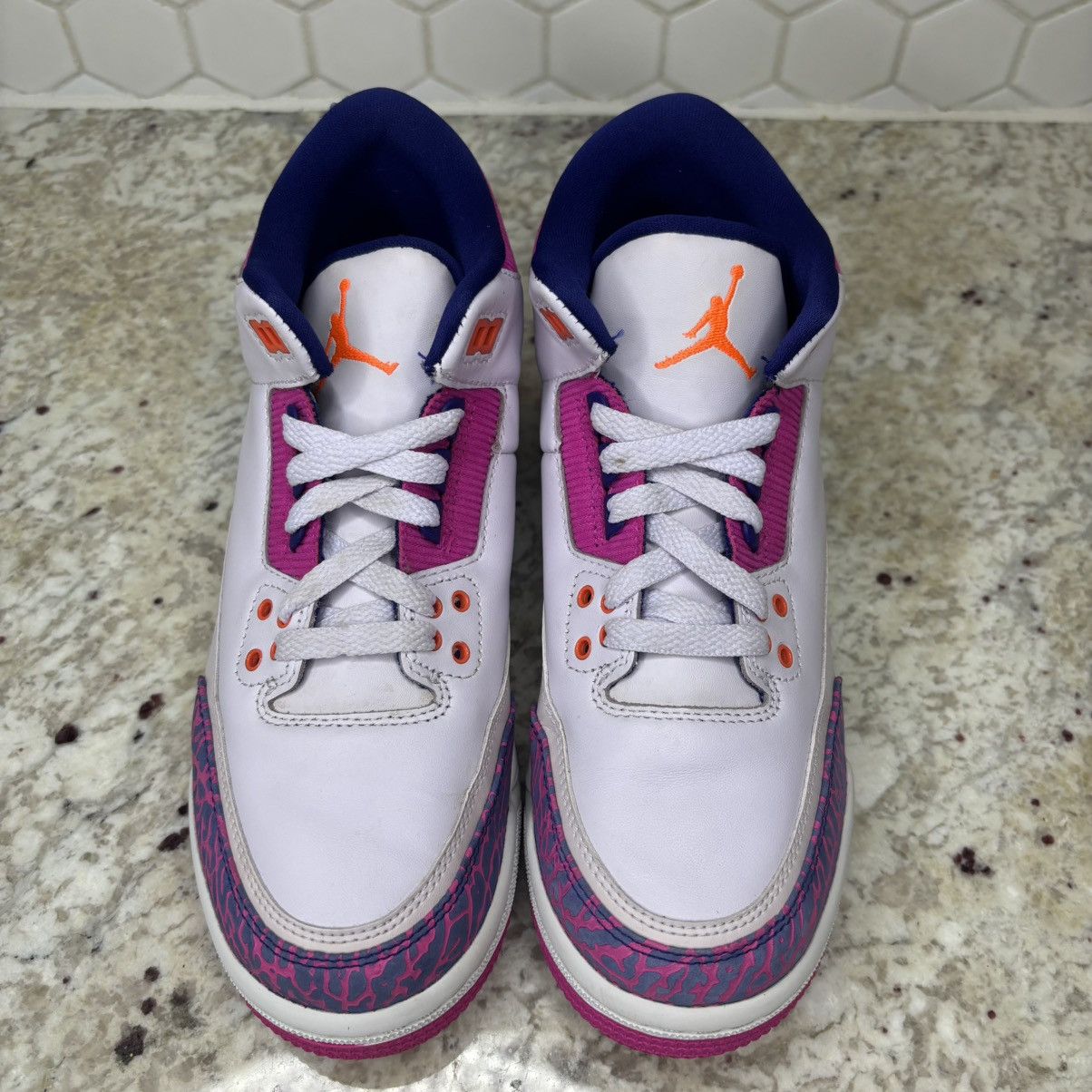 Jordan Brand Size 7-jordan 3 barely grape vnds no box ship asap Size US 7 / EU 40 - 2 Thumbnail