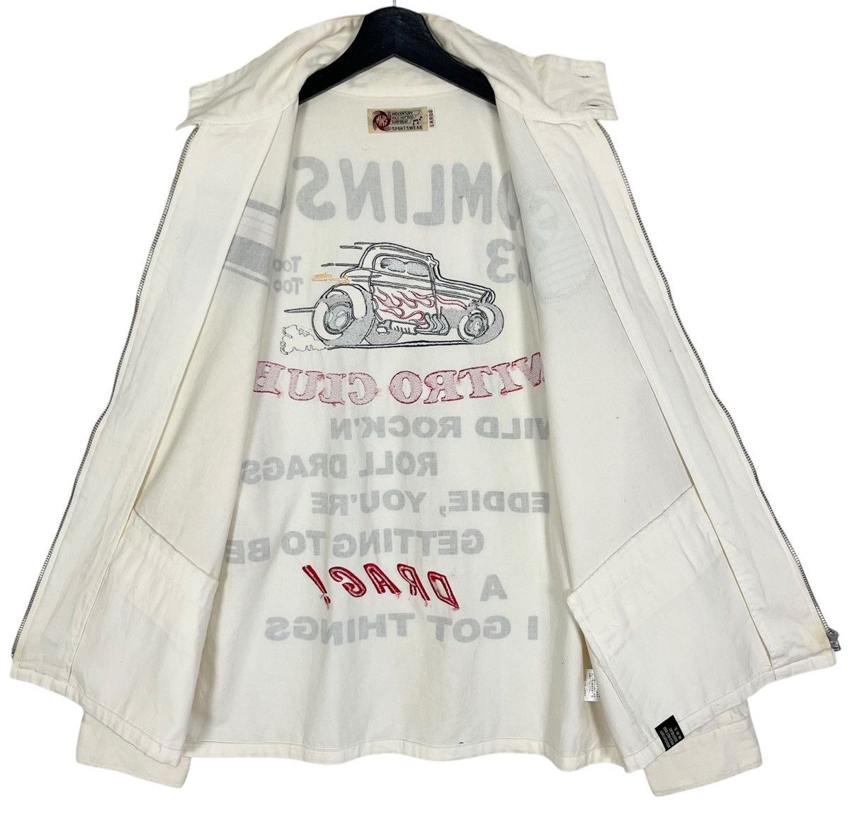 Vintage Vintage Hot Rod Rock ‘N Roll Drag Embroidery Zipper Jacket Size US L / EU 52-54 / 3 - 11 Thumbnail