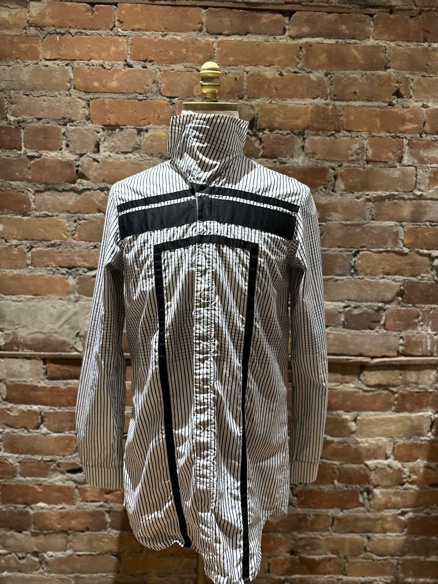 Rick Owens Rick Owens Mainline Striped Graphic Shirt – RU14S1294-GRAPH Size US M / EU 48-50 / 2 - 2 Thumbnail