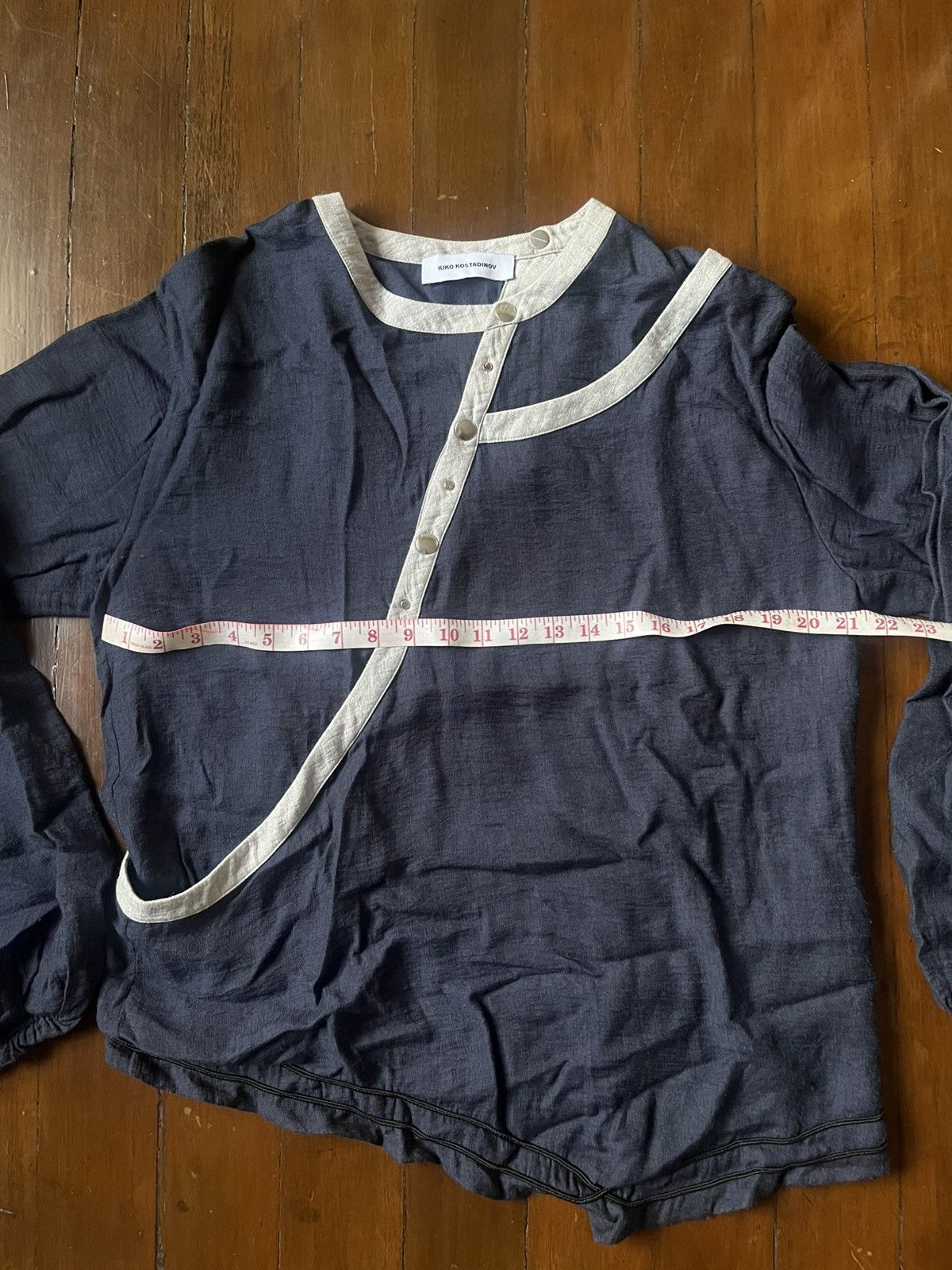 Kiko Kostadinov SS21 Kiko Kostadinov Navy Isaac Shirt Size US M / EU 48-50 / 2 - 8 Thumbnail